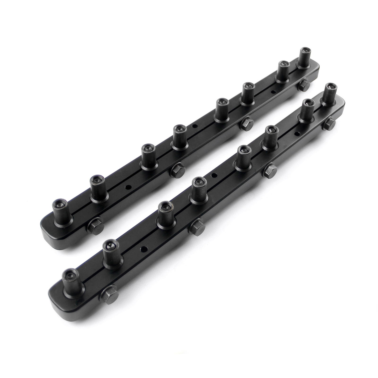 Speedmaster® PCE259.1009.01 Ford SB 289 302 351 Windsor Rocker Stud Girdle Kit Black With 3/8" Polylock Nuts