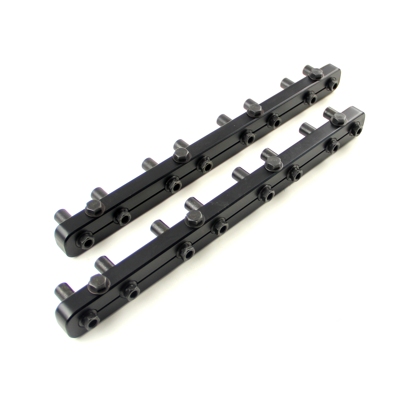 Speedmaster® PCE259.1009.01 Ford SB 289 302 351 Windsor Rocker Stud Girdle Kit Black With 3/8" Polylock Nuts