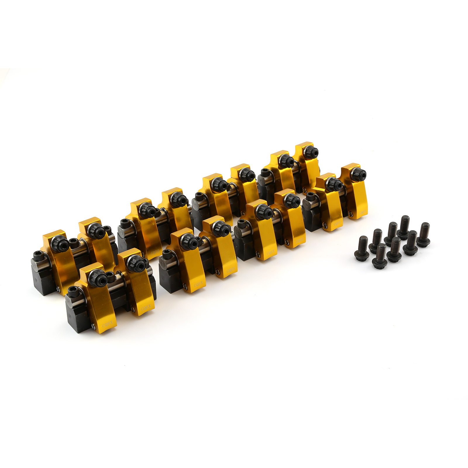Chevy SBC 350 1.5 Ratio Aluminum Shaft Mount Roller Rocker Arm Set 100Int Offset