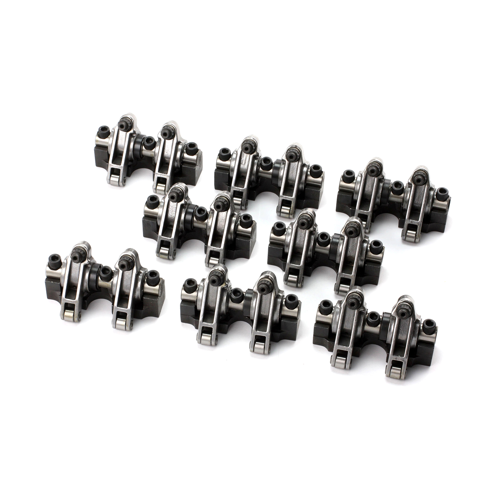 Speedmaster® PCE261.1108 Chevy SBC 350 1.5 Ratio Stainless Steel Shaft Mount Roller Rocker Arm Set