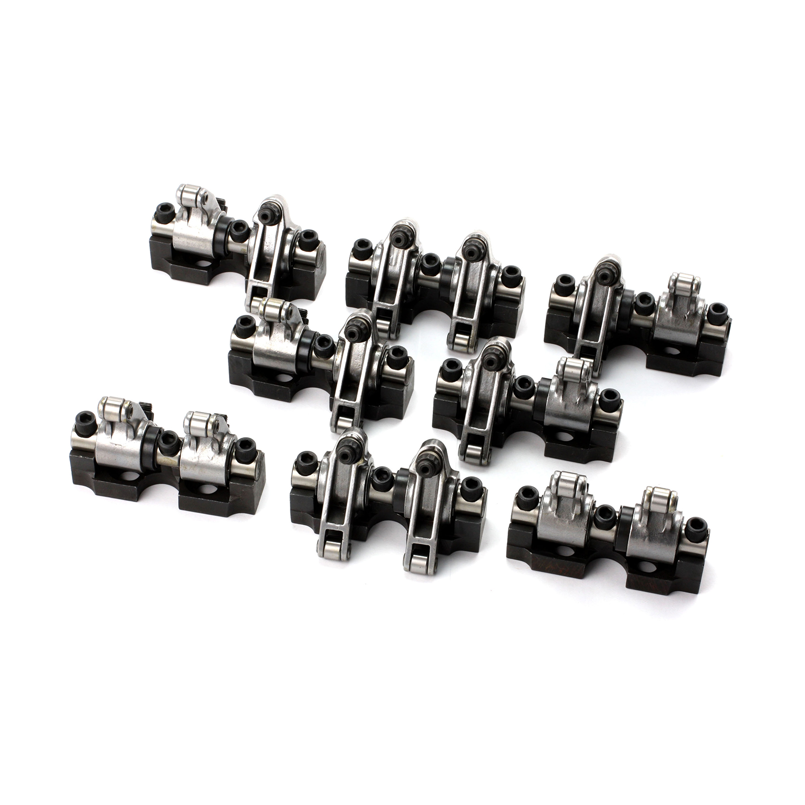 Speedmaster® PCE261.1108 Chevy SBC 350 1.5 Ratio Stainless Steel Shaft Mount Roller Rocker Arm Set
