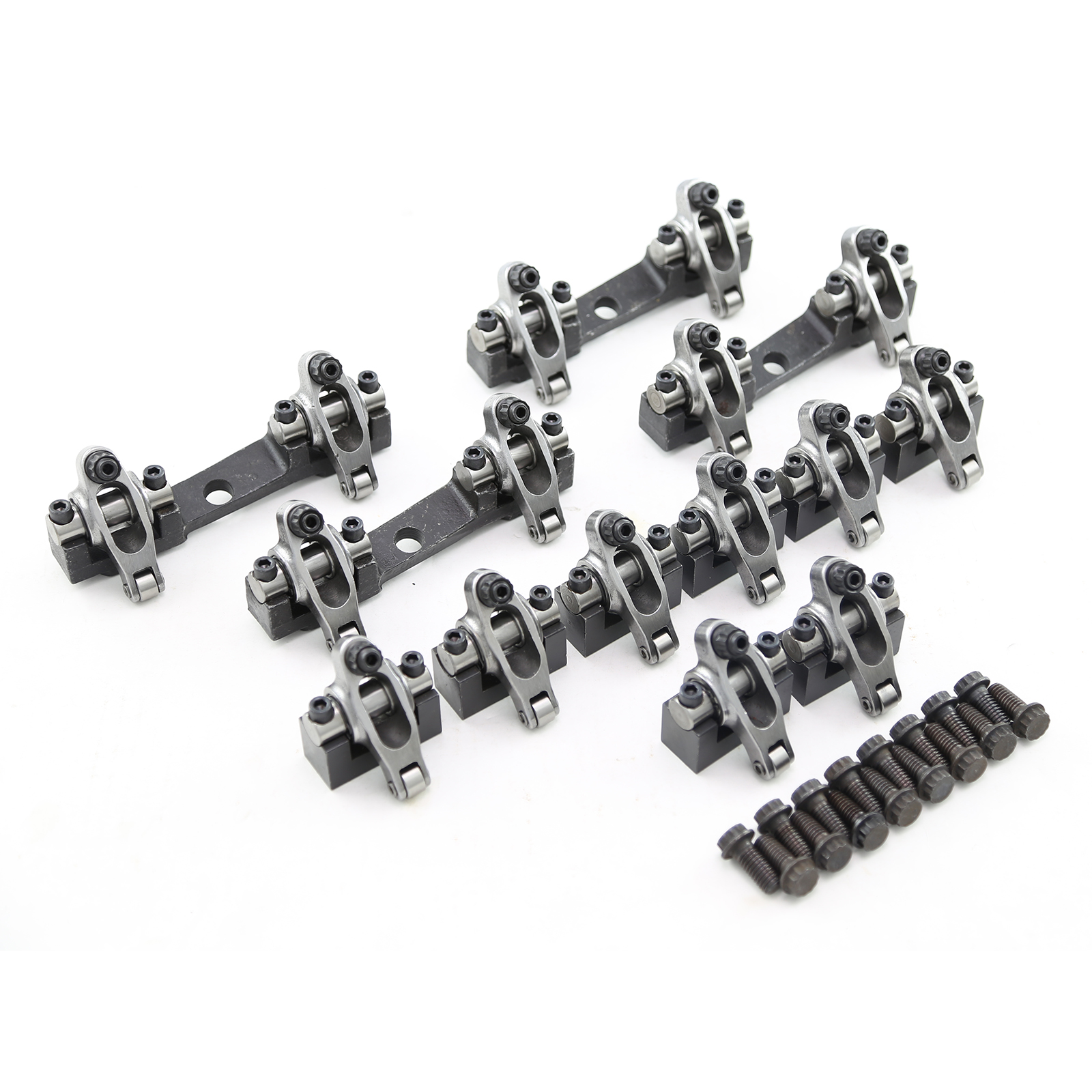 Speedmaster® PCE261.1115 Chevy BBC 454 Shaft Mount 1.7 Ratio Stainless Steel Heavy Duty Race Rocker Arms