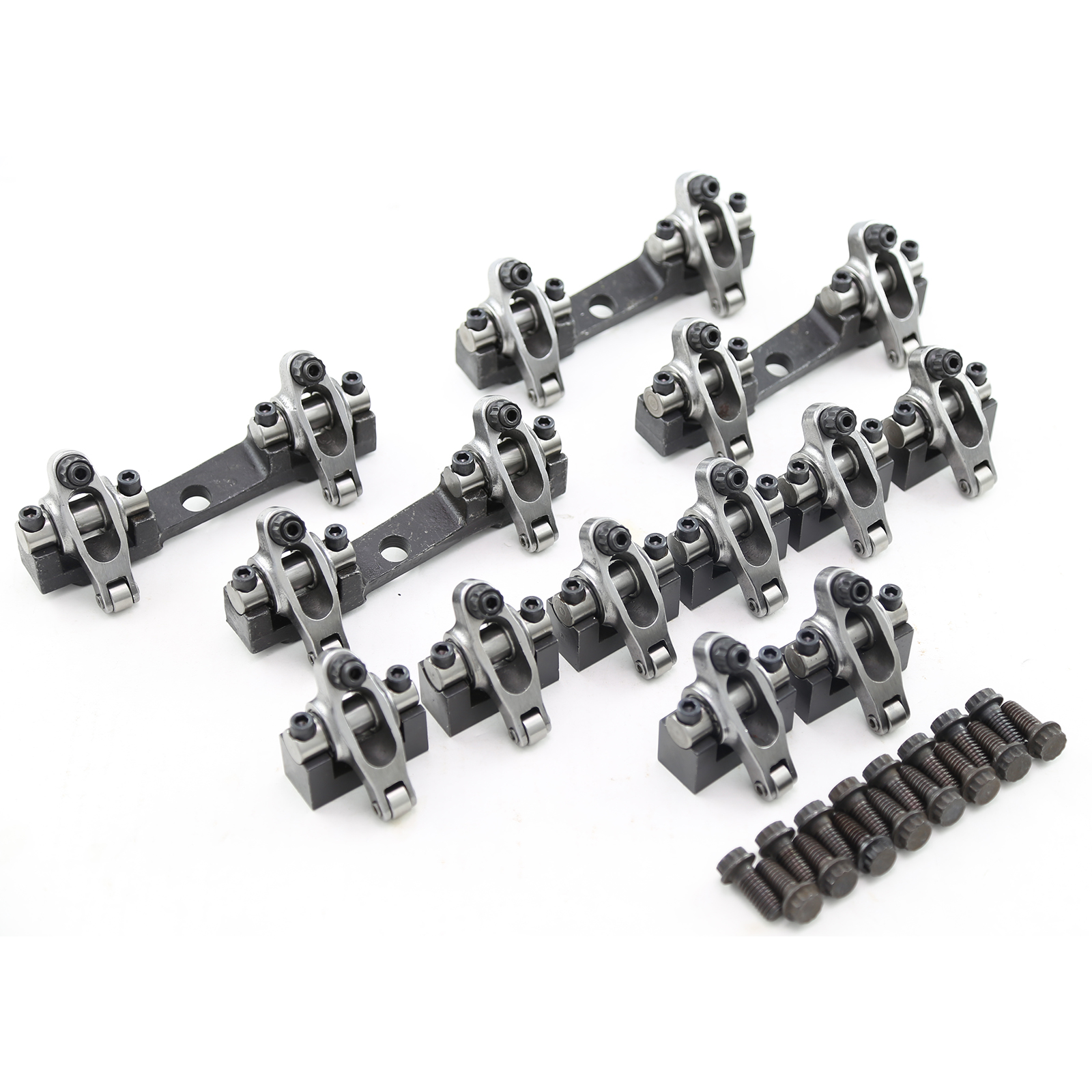 Speedmaster® PCE261.1115 Chevy BBC 454 Shaft Mount 1.7 Ratio Stainless Steel Heavy Duty Race Rocker Arms