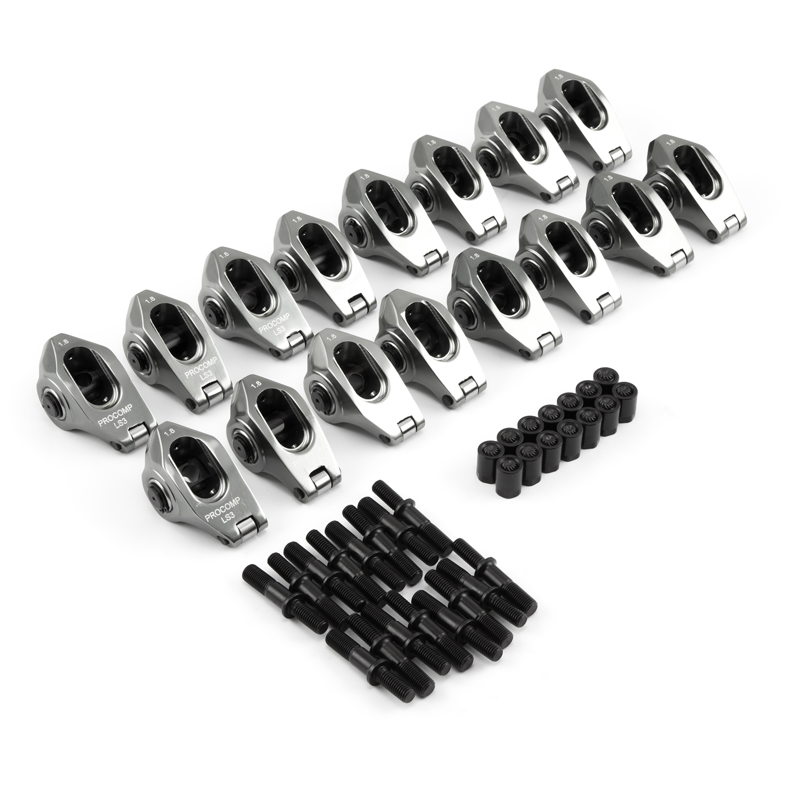 Speedmaster® PCE261.1254.03 LS3/L92 Pedestal Mount 1.8 Ratio Aluminum Rocker Arms (with Hardware)
