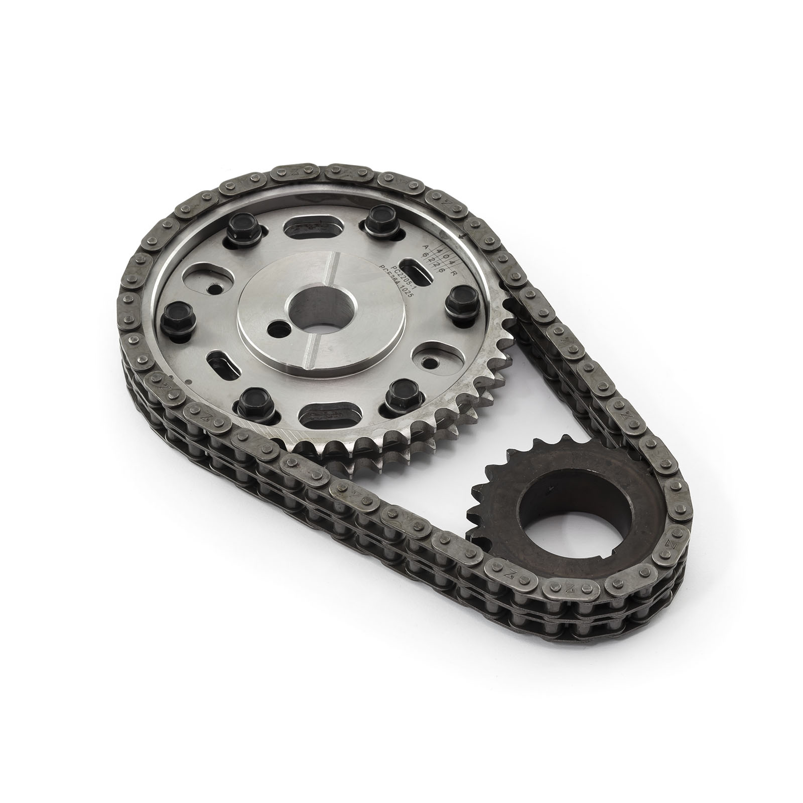 Speedmaster® PCE264.1025 Ford SB 289 302 Double Roller 2pc Adj Billet Steel Timing Chain Kit