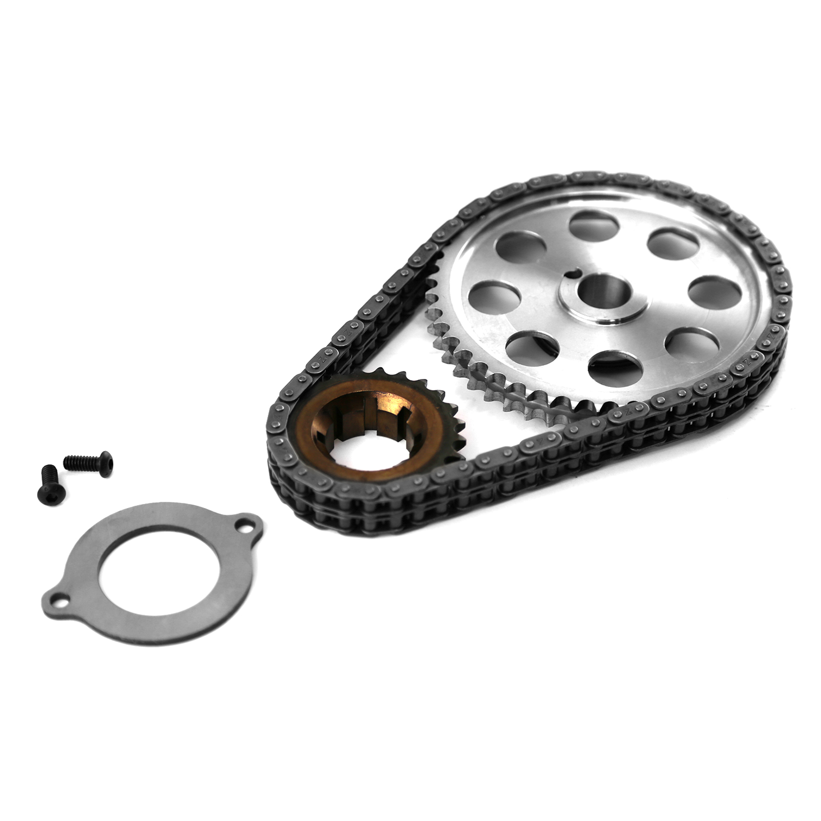 Speedmaster® PCE264.1010 Ford 351C Cleveland Double Roller 9 Keyway Billet Steel Timing Chain Kit