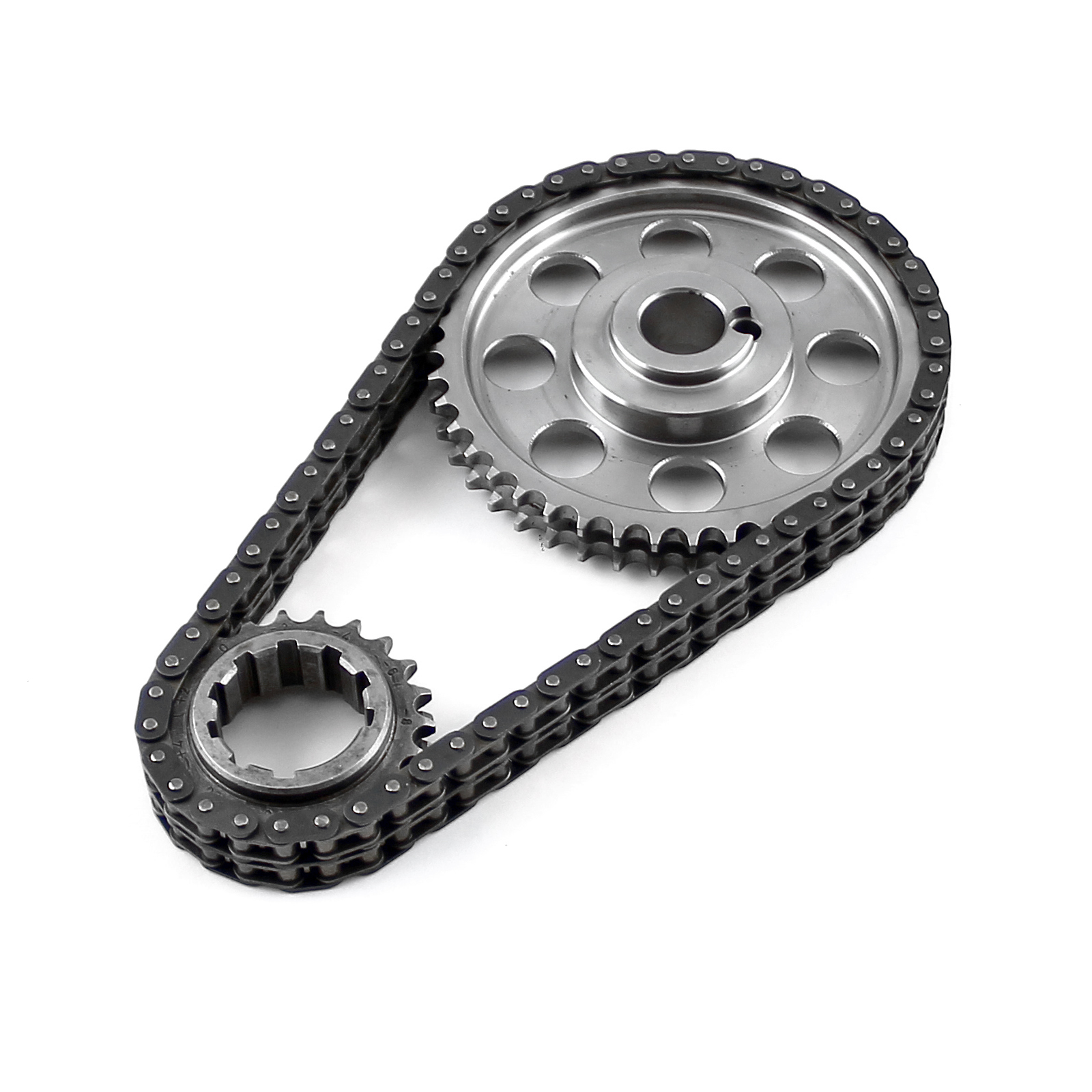 Speedmaster® PCE264.1012 Ford 429 460 Double Roller 9 Keyway Billet Steel Timing Chain Kit (Brs/Brg)