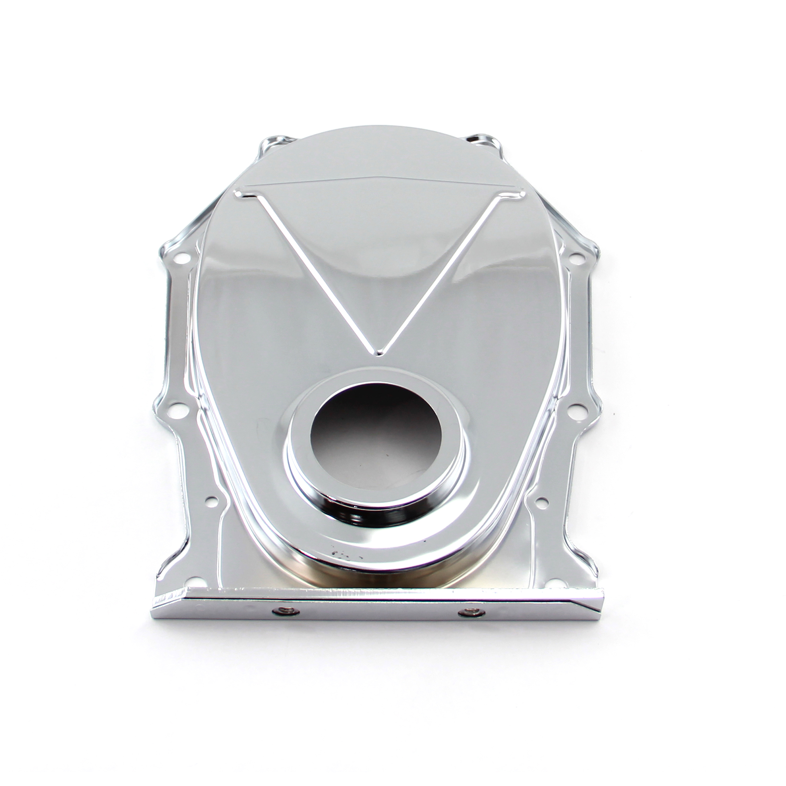 Speedmaster® PCE265.1007 Mopar Chrysler BB 383 440 Steel Plated Timing Chain Cover Chrome