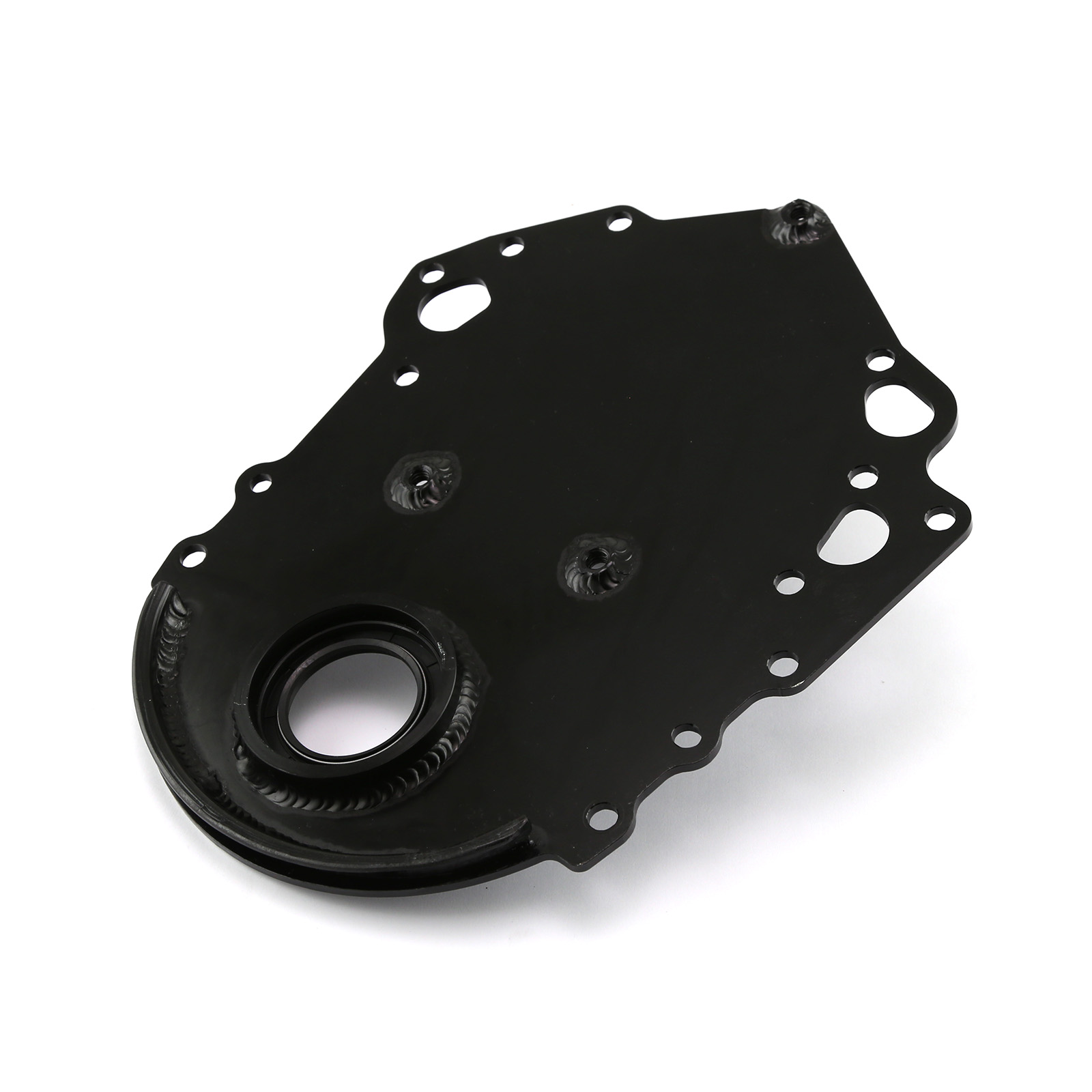 Speedmaster® PCE265.1053 Ford 351C Cleveland Black Aluminum Timing Cover with Seal
