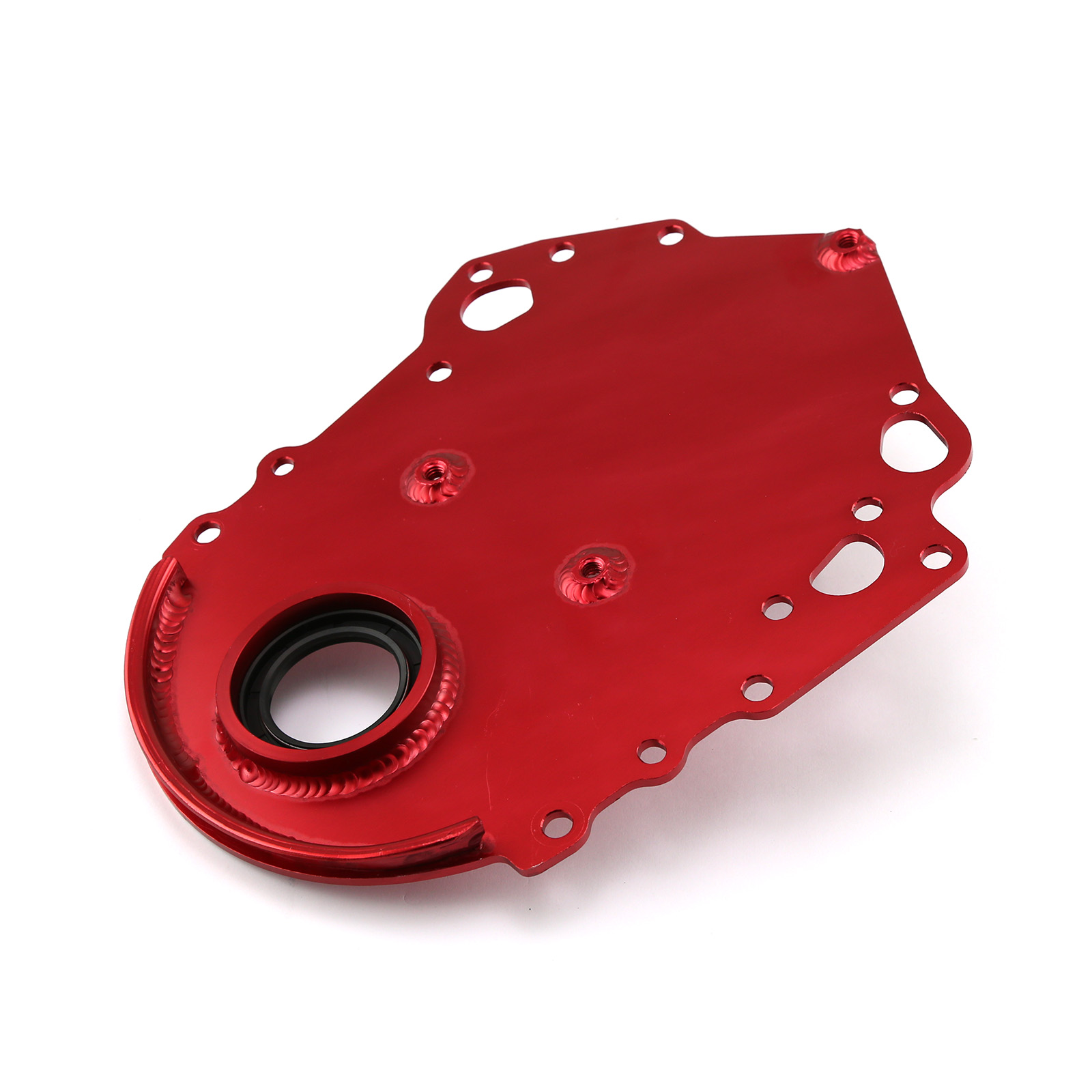 Speedmaster® PCE265.1054 Ford 351C Cleveland Red Aluminum Timing Cover with Seal