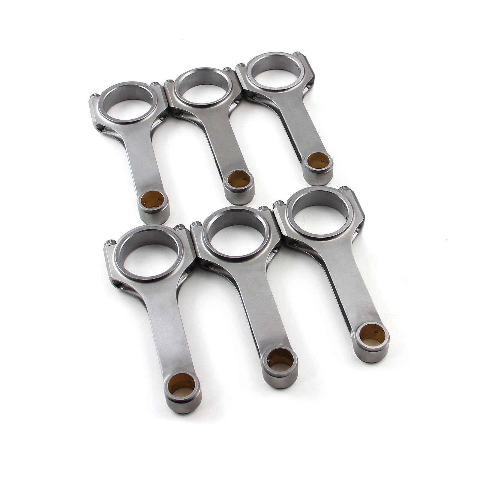 H Beam 5.700" 2.000" .927" Bronze Bush 4340 Connecting Rods Chevy 194 230 292