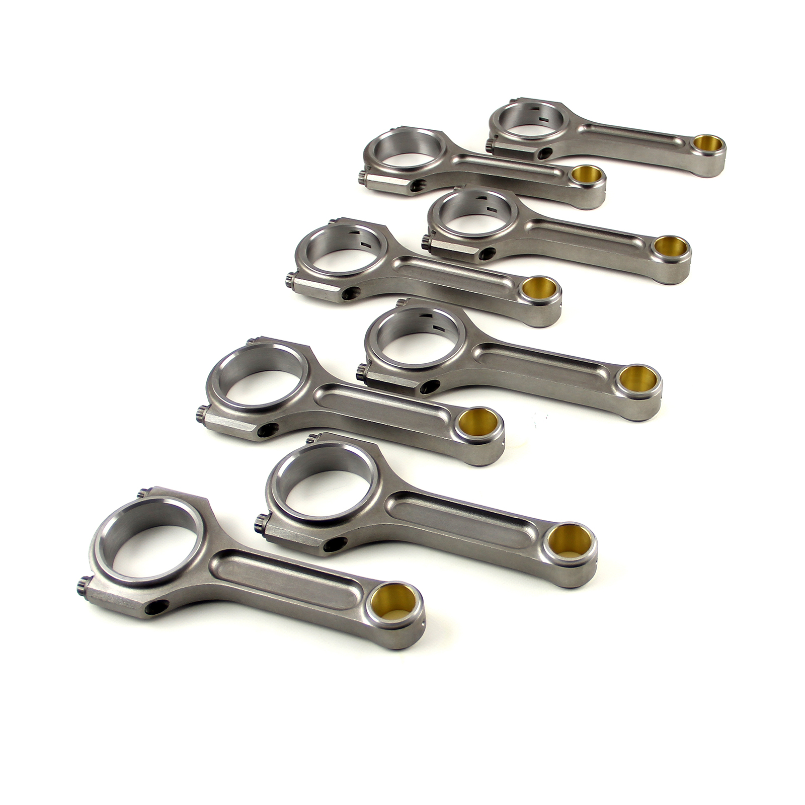 Speedmaster® PCE274.1086 I Beam Race 6.385" 2.200" .990" Bronze Bush 4340 Connecting Rods - Chevy BBC 454