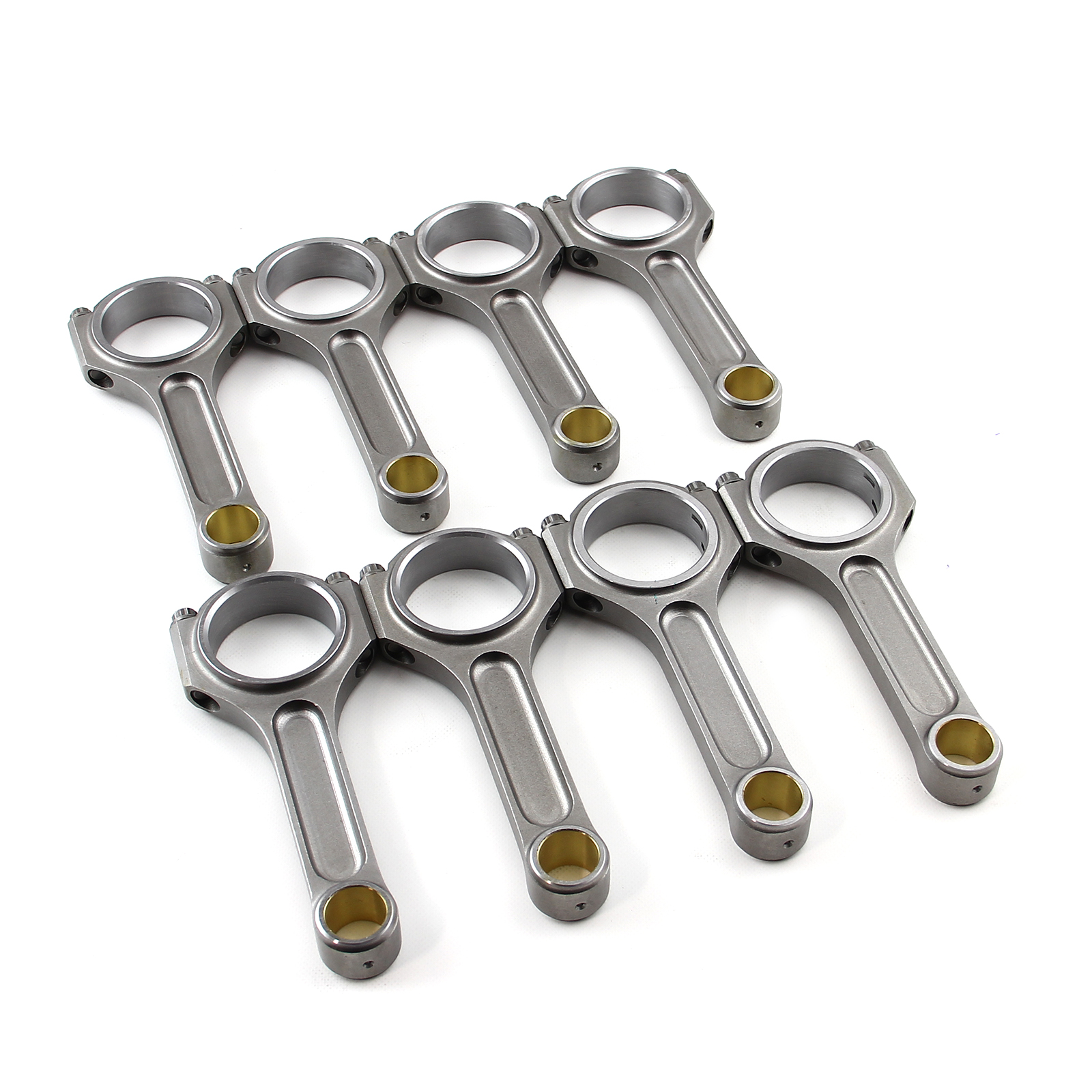 Speedmaster® PCE274.1086 I Beam Race 6.385" 2.200" .990" Bronze Bush 4340 Connecting Rods - Chevy BBC 454