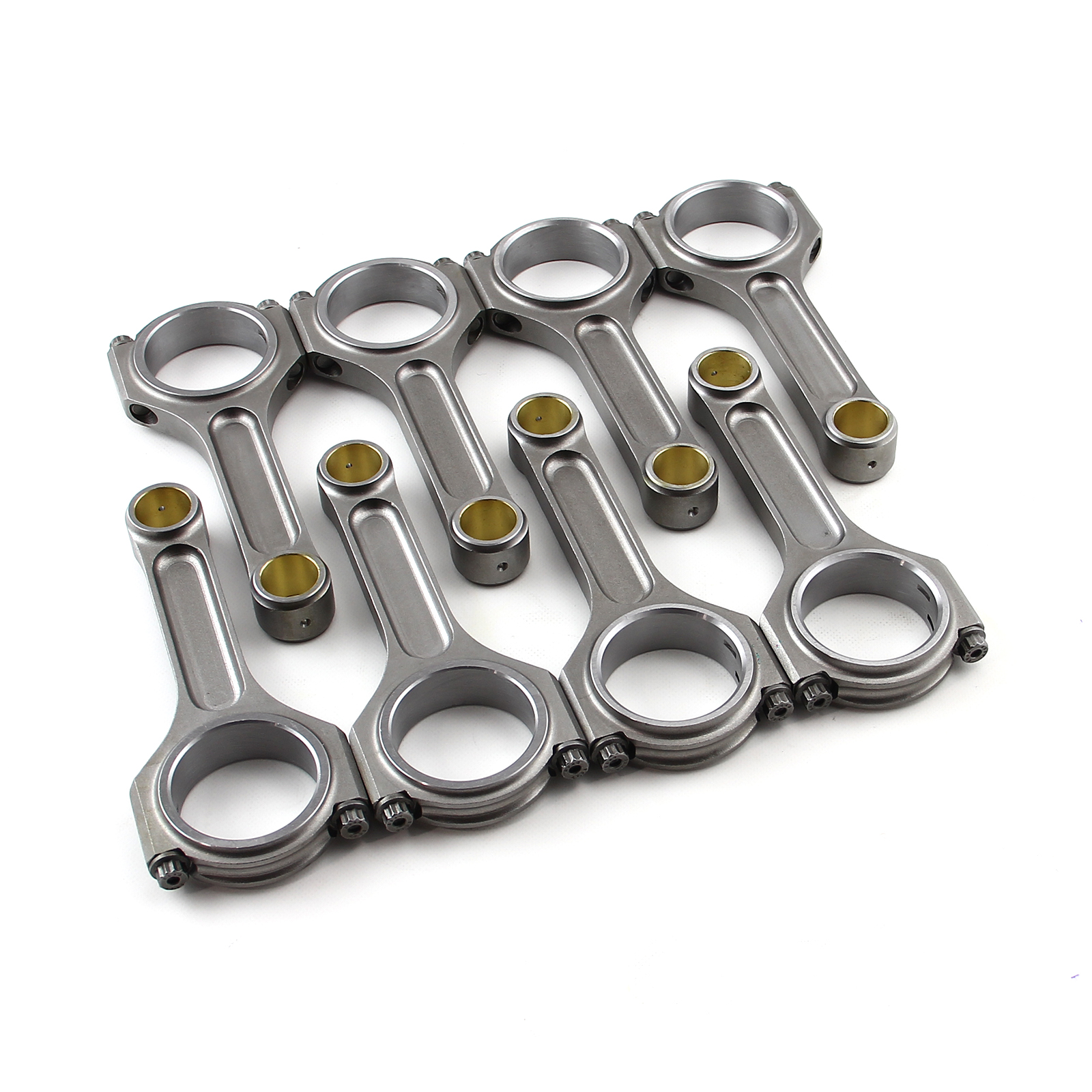 Speedmaster® PCE274.1086 I Beam Race 6.385" 2.200" .990" Bronze Bush 4340 Connecting Rods - Chevy BBC 454