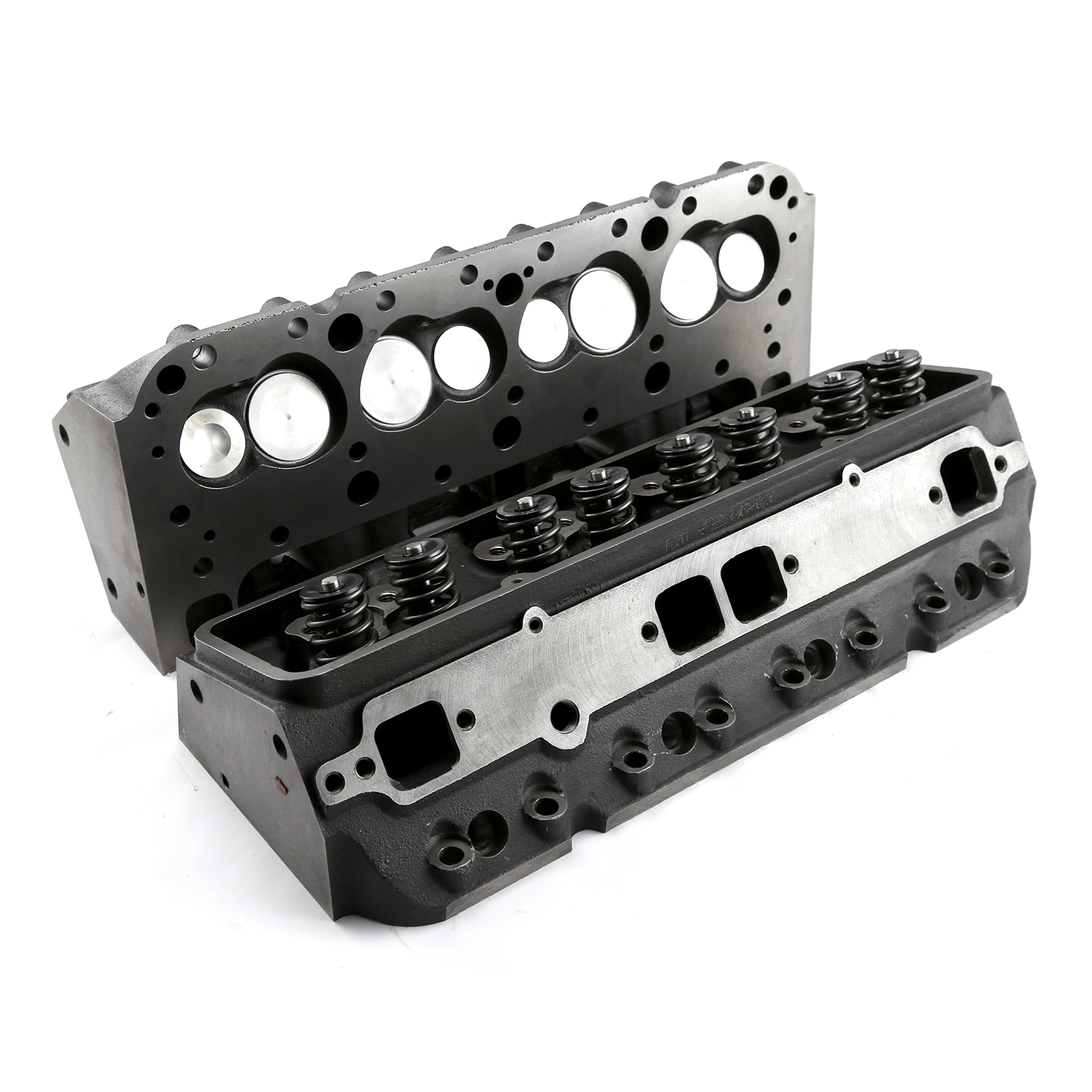 Chevy SBC 350 175cc 59cc Straight Hydraulic Flat Assembled Cylinder Heads