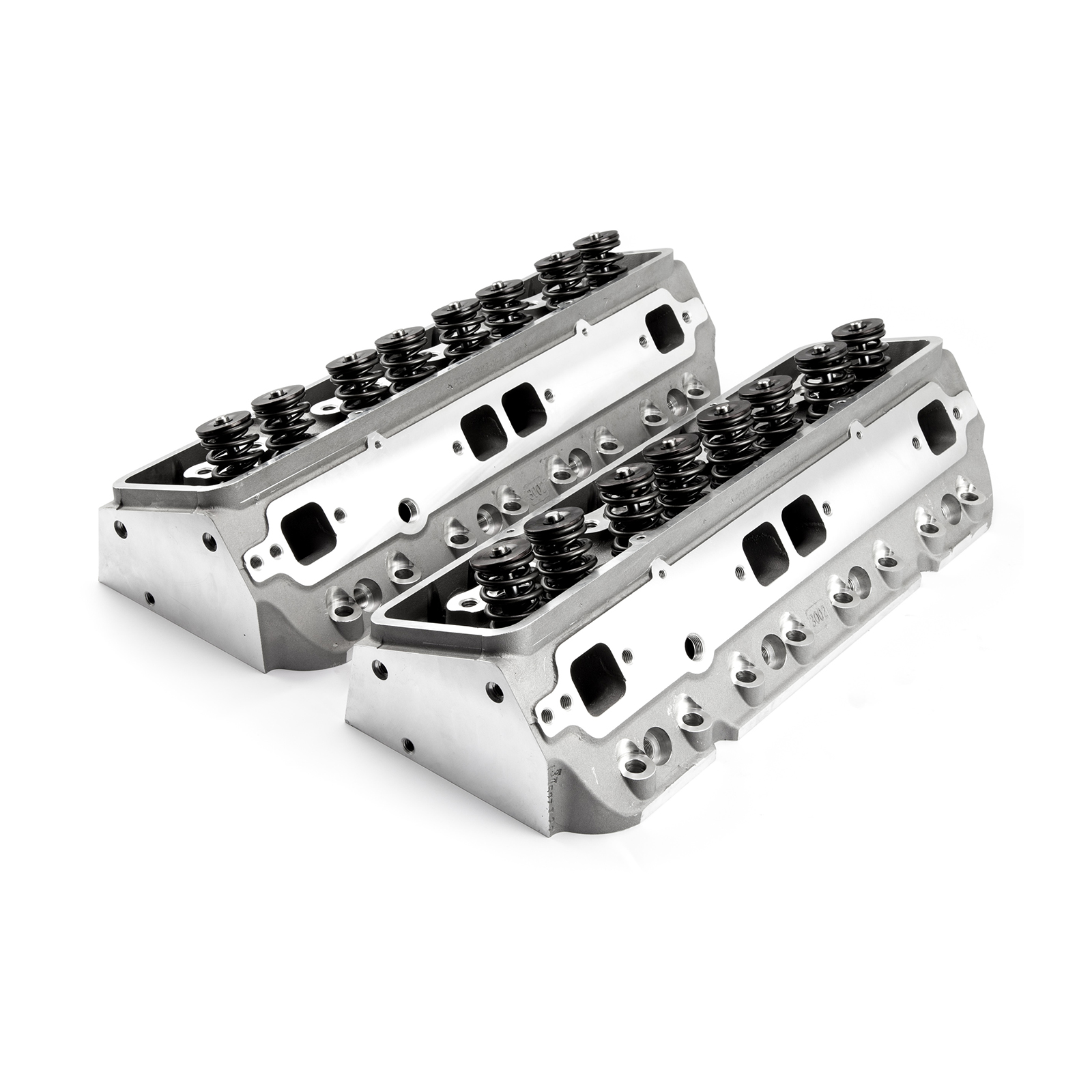 Chevy SBC 350 205cc 64cc Straight Hydraulic Flat Assembled Cylinder Heads
