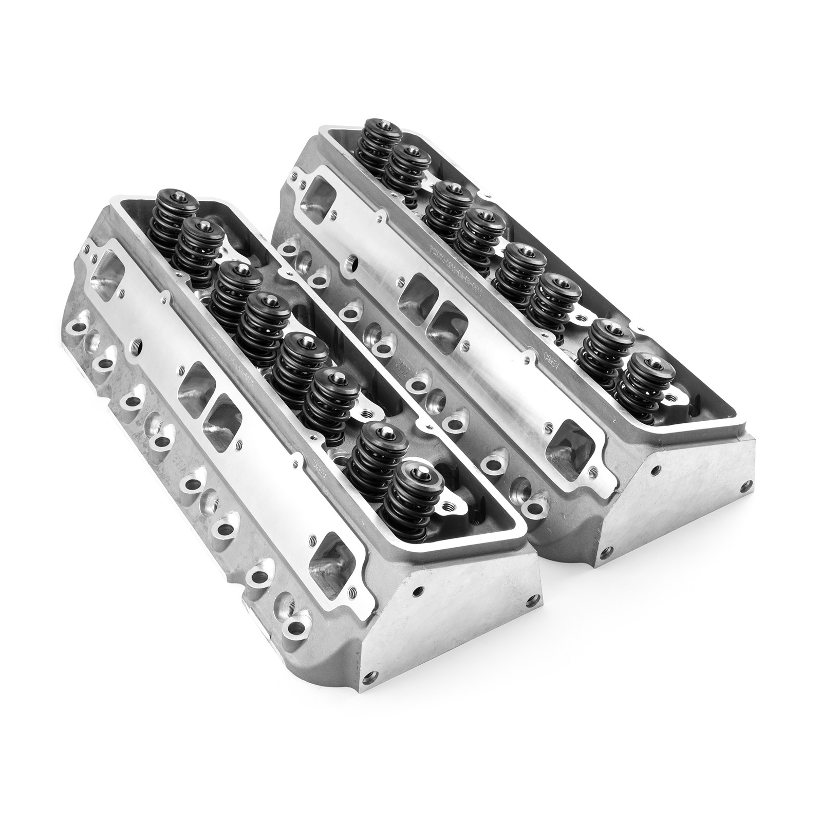 Speedmaster® PCE281.2013 Chevy SBC 350 217cc 68cc Angle CNC Solid Flat Assembled Cylinder Heads