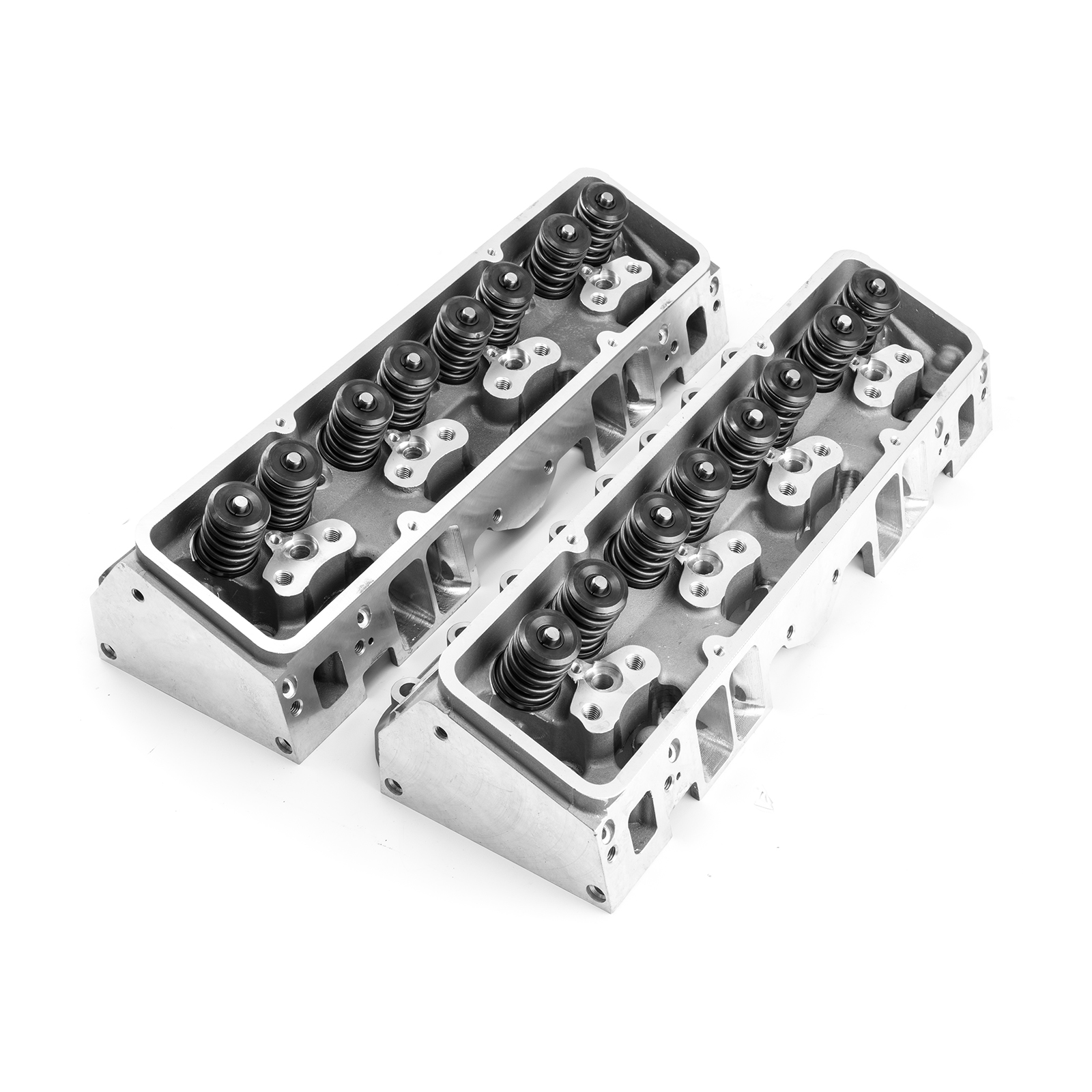 Speedmaster® PCE281.2013 Chevy SBC 350 217cc 68cc Angle CNC Solid Flat Assembled Cylinder Heads