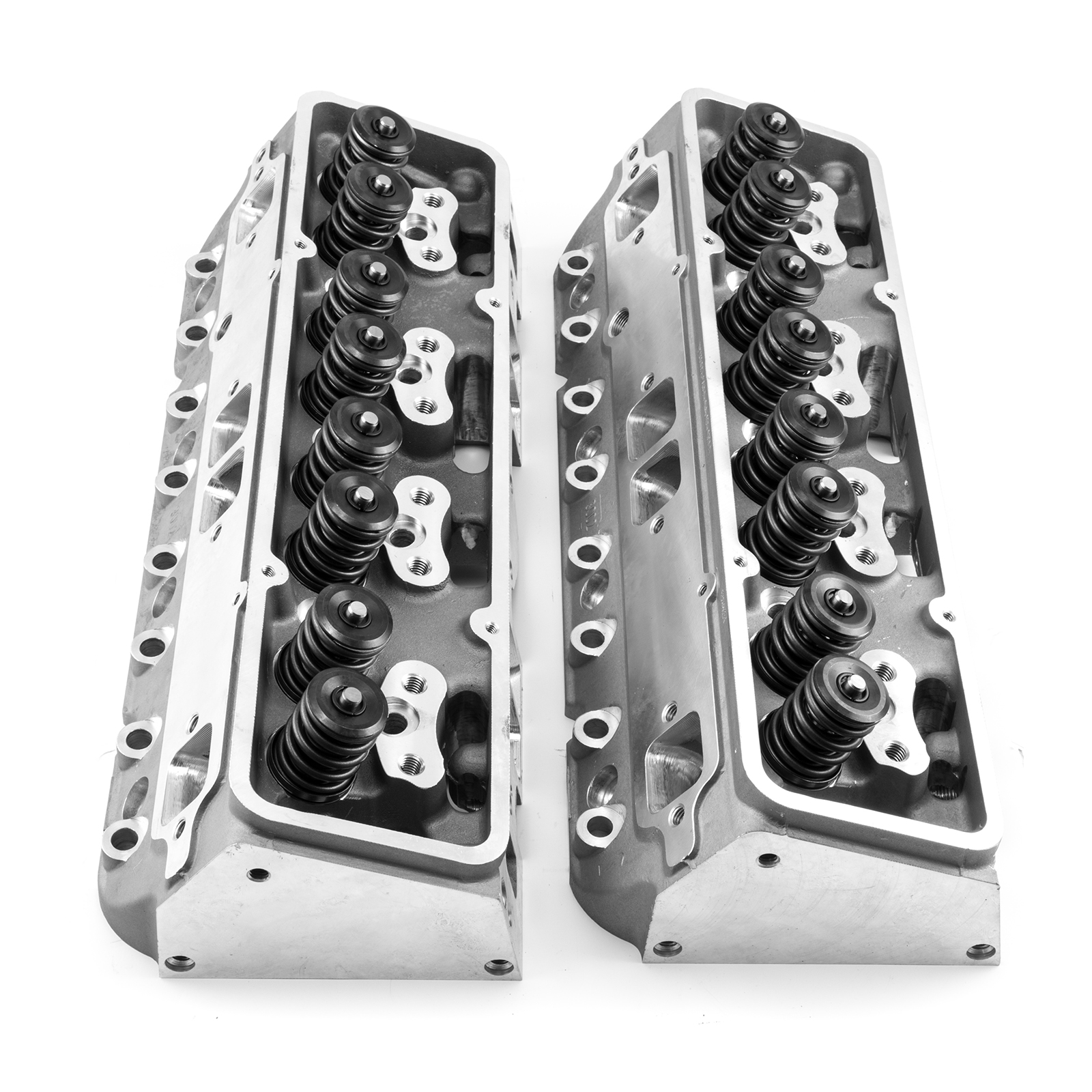 Speedmaster® PCE281.2013 Chevy SBC 350 217cc 68cc Angle CNC Solid Flat Assembled Cylinder Heads
