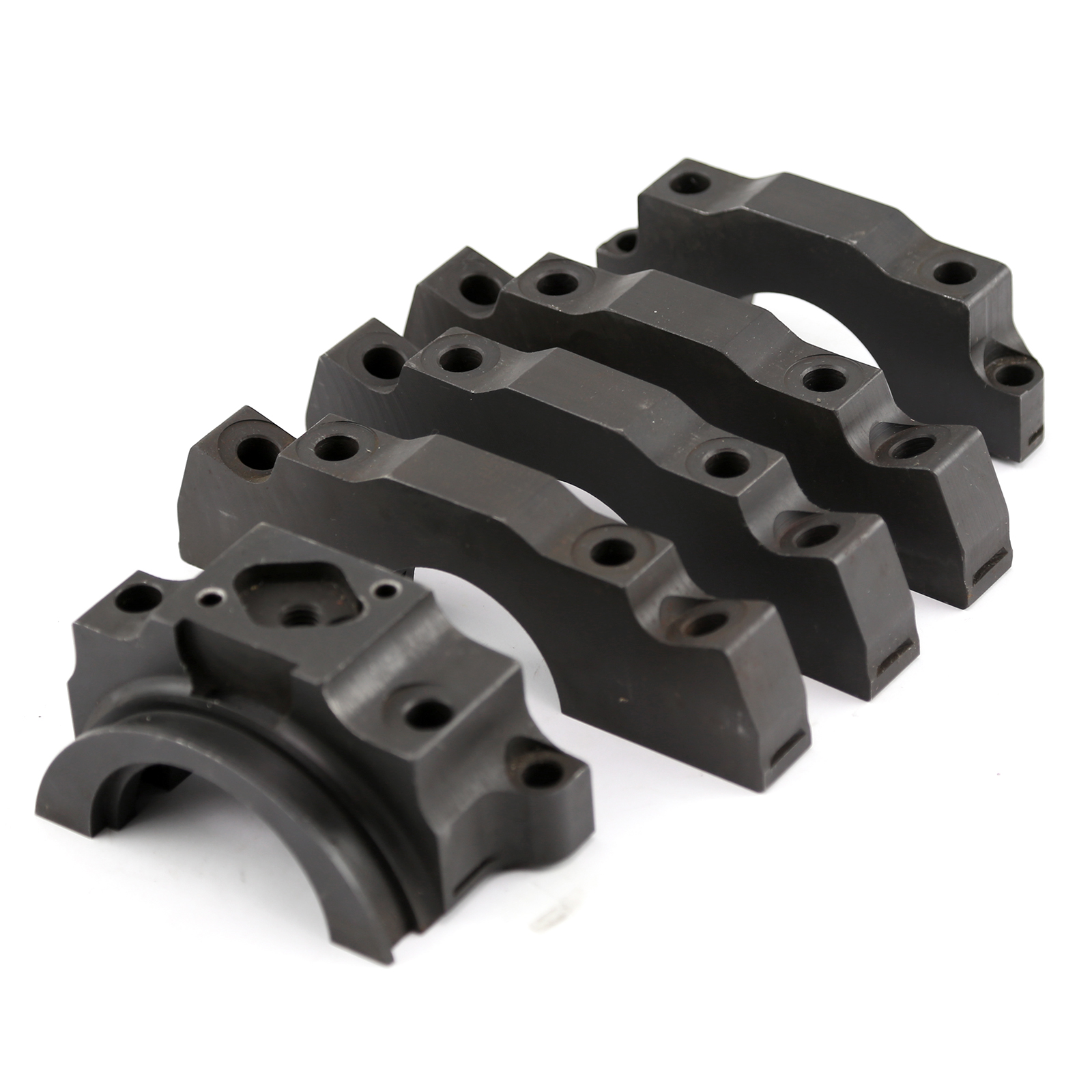 Chevy 350 Complete 4 Bolt Splayed Steel Main Caps (5 Caps)