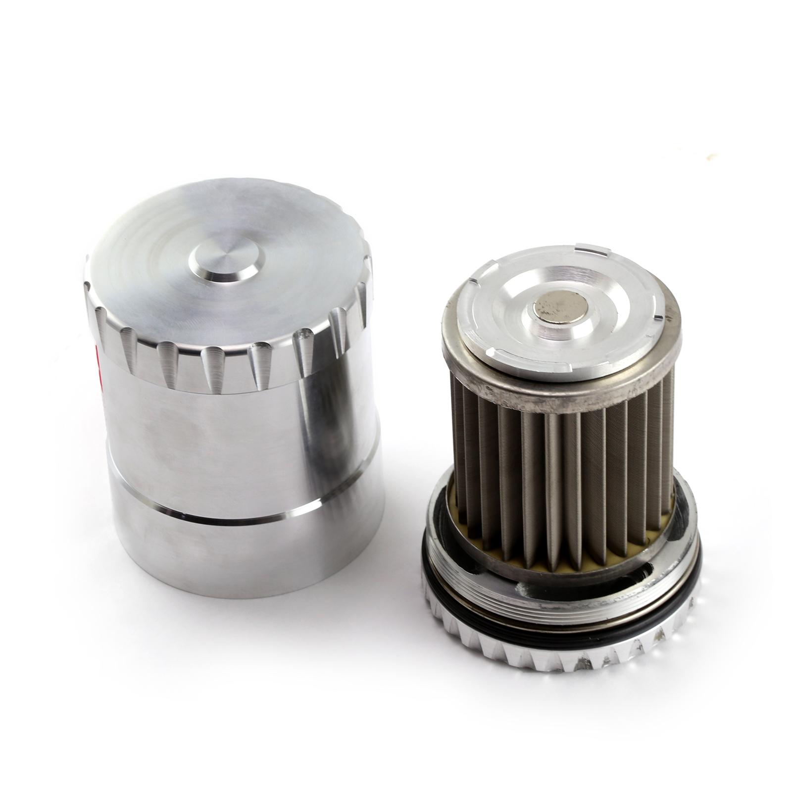 Speedmaster® PCE298.1007 GM Chevy Billet Aluminum Reusable Oil Filter w/Stainless Steel Element & Magnet