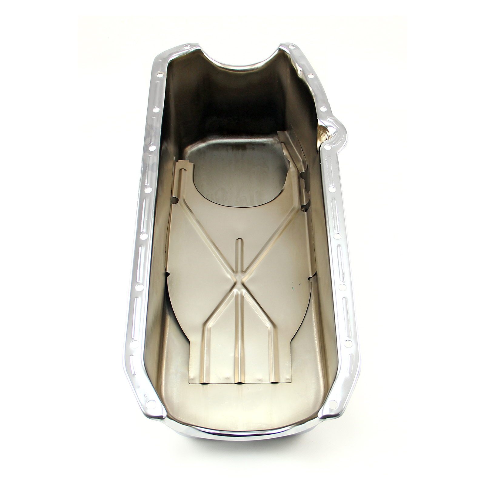 Speedmaster® PCE300.1028.01 Chevy SBC 350 2Pcs Rms 1955-79 D/Side Replacement Oil Pan [Chrome]