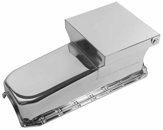 Speedmaster® PCE300.1058.02 Chevy SBC 350 2Pcs Rms 1955-79 D/Side 7Qt Drag Rear Sump Oil Pan [Chrome]