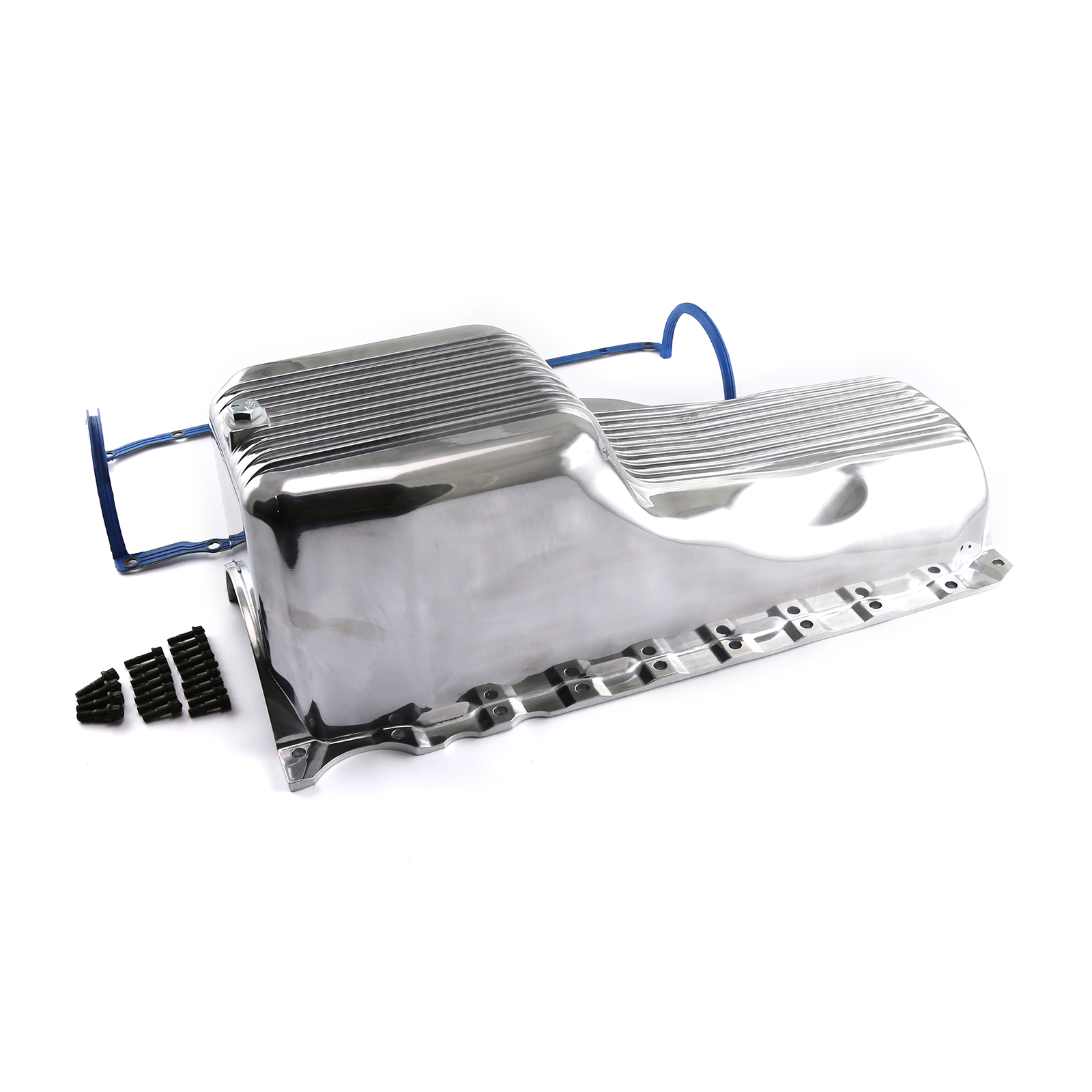 Speedmaster® PCE300.1027.02 Chevy SBC 350 2Pcs Rms 1955-79 D/Side Polished Finned Aluminum Oil Pan and Gasket Kit