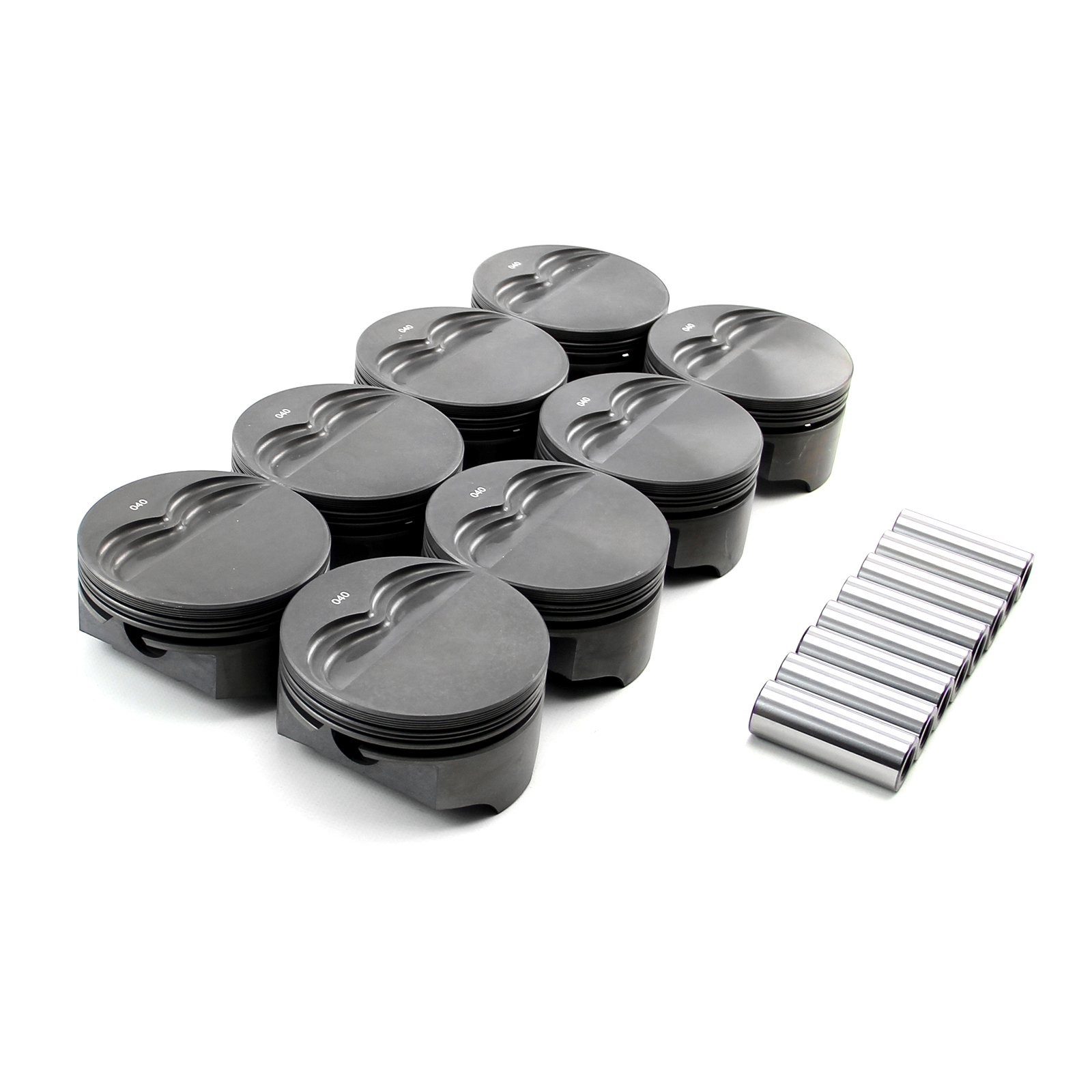 Speedmaster® PCE305.1005.05 Chevy SBC 383 ci 6.0" 4.060" 1.100" 0.927" Flat Top Hyper Pistons [Coated]