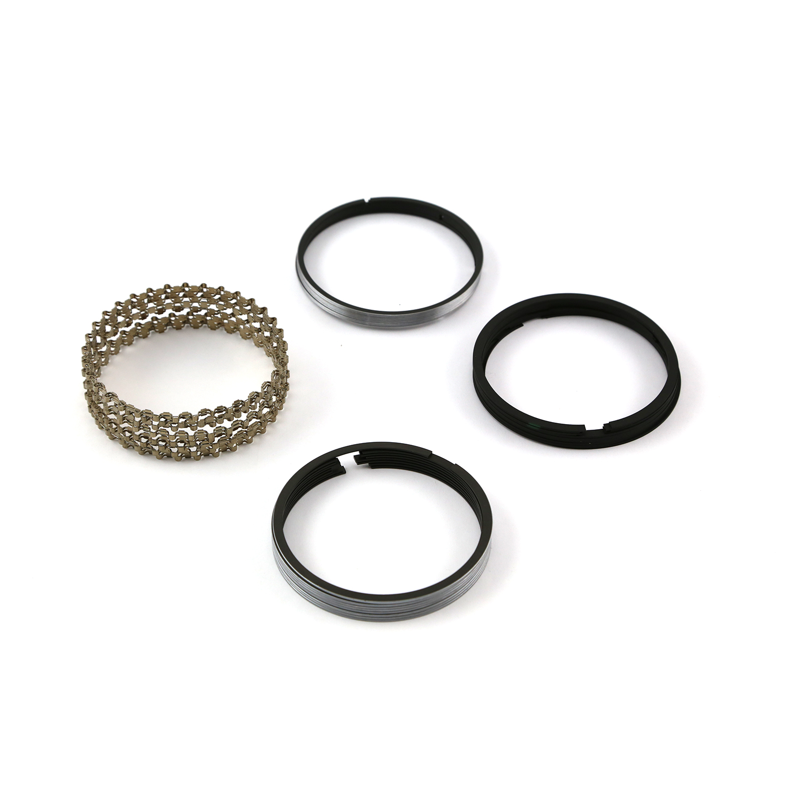 Speedmaster® PCE306.1043 4.155" Bore - 1/16 - 1/16 - 3/16 Plasma Moly Piston Ring Set - Zero Gap