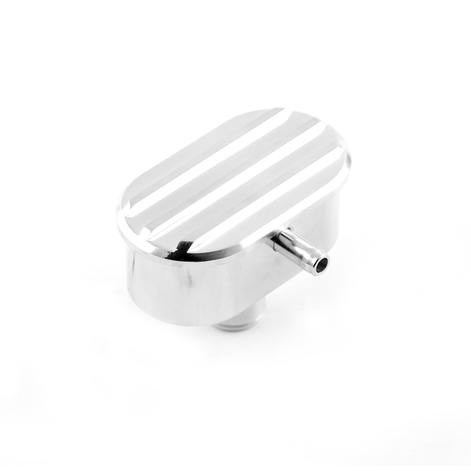 Speedmaster® PCE309.1020 Classic Finned Valve Cover Aluminum Breather Cap, 1.25" Grommet & PCV Vent Tube