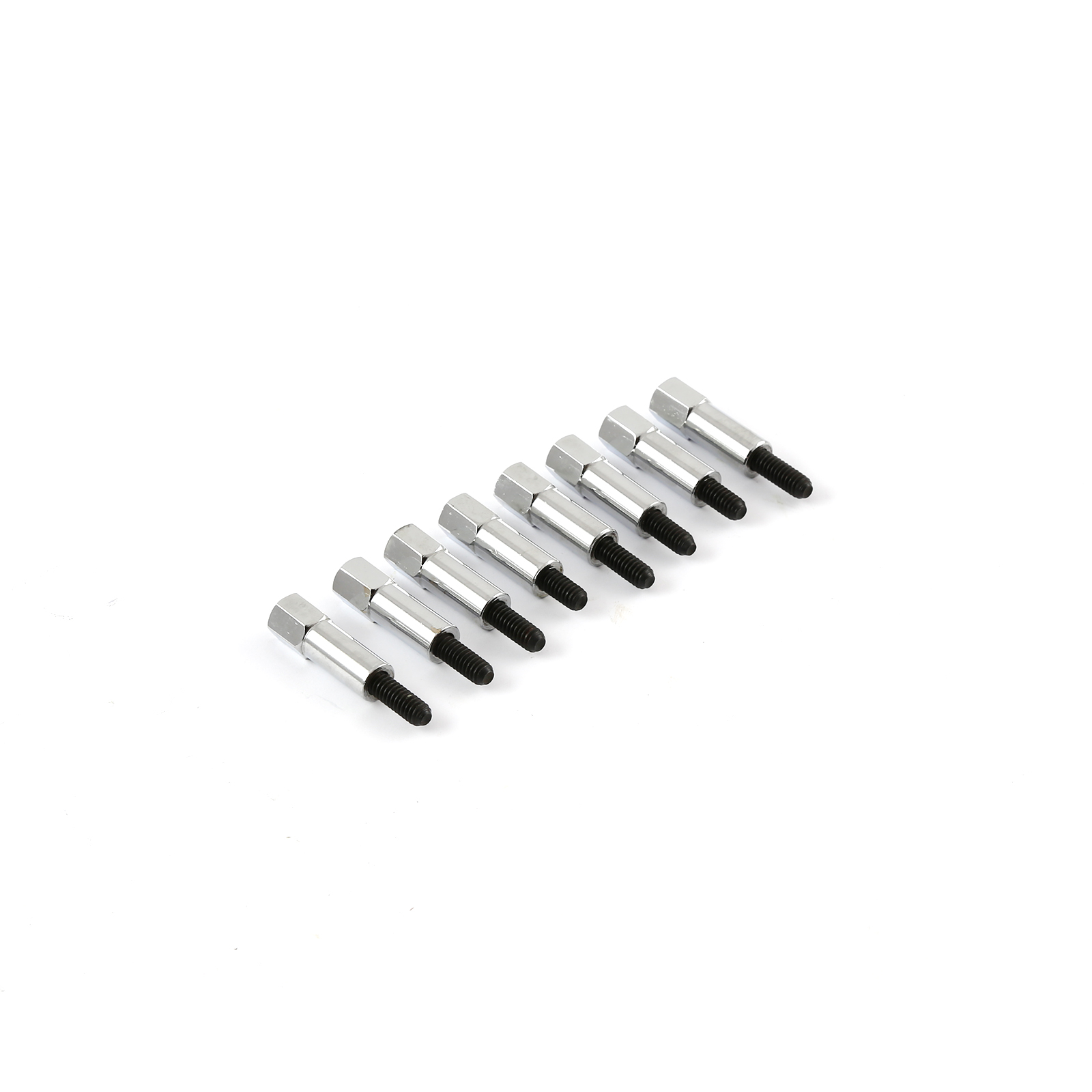 Chevy SBC BBC 1" Chrome Mini Bolt Valve Cover Stud Kit 1/4"-20 Thread - Set 8