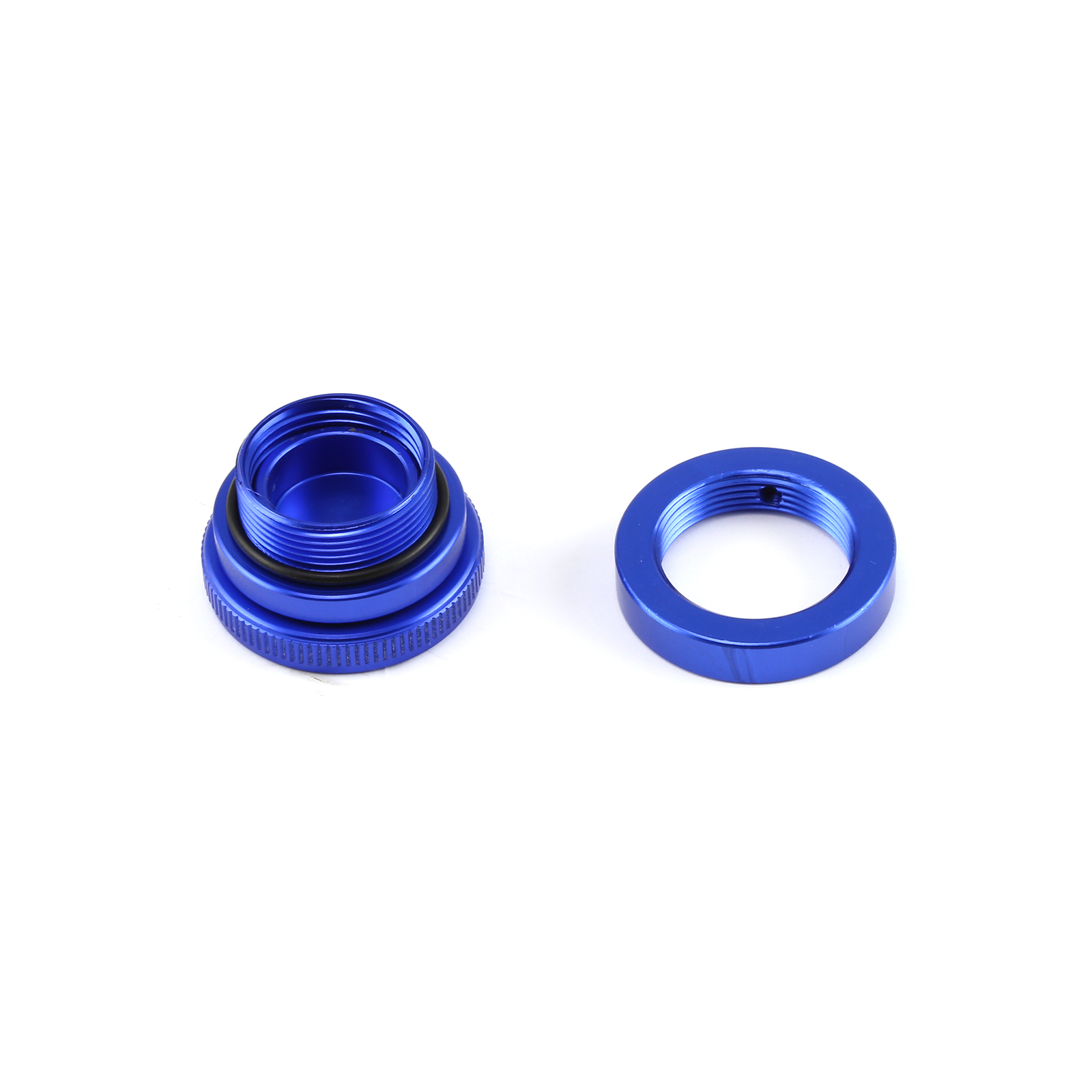 Speedmaster® PCE313.1002 Billet Aluminum Screw-in Valve Cover Oil Filler Cap Kit - Blue Anodized
