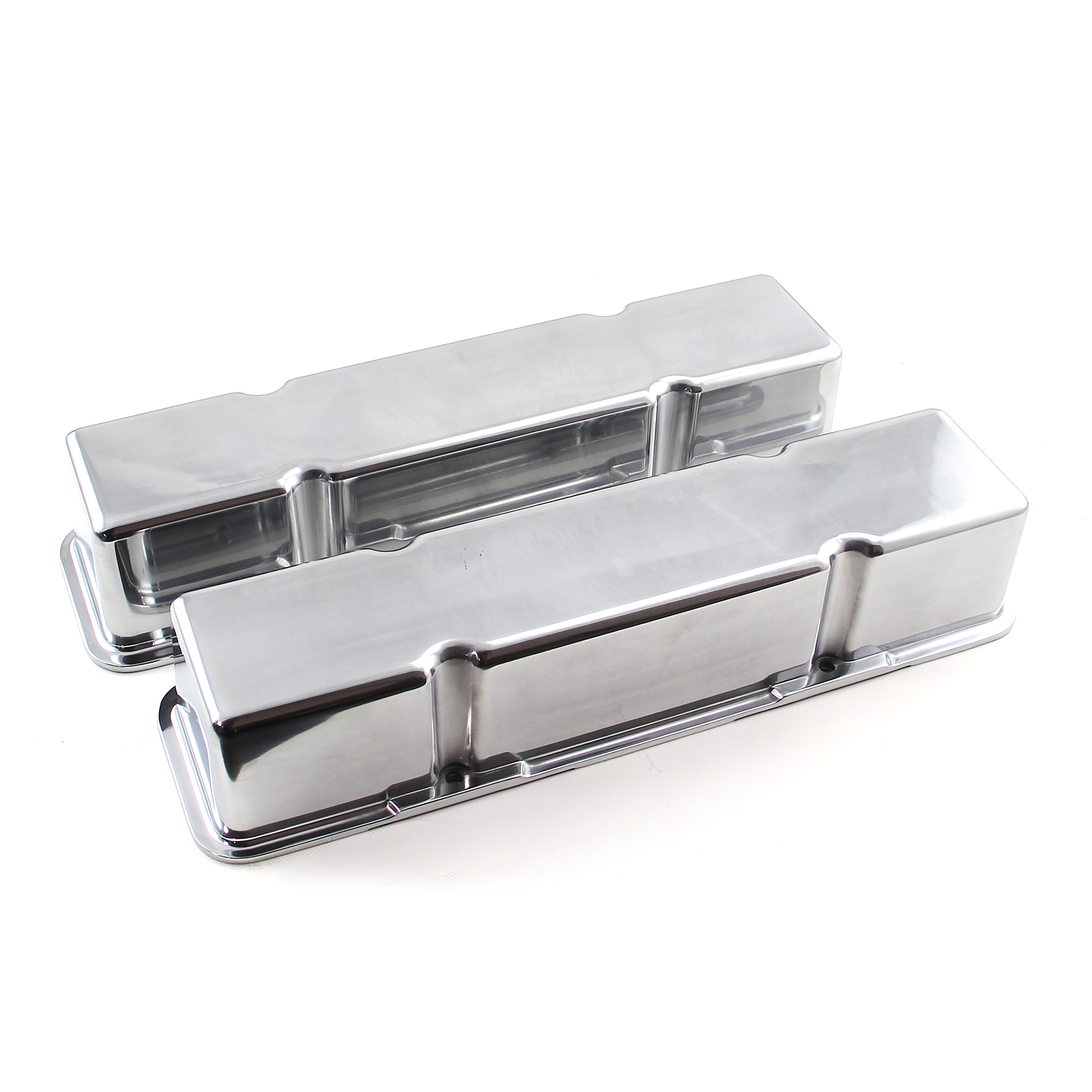 Speedmaster® PCE314.1017.01 Chevy SBC 350 Aluminum Plain Valve Cover - Tall w/o Hole
