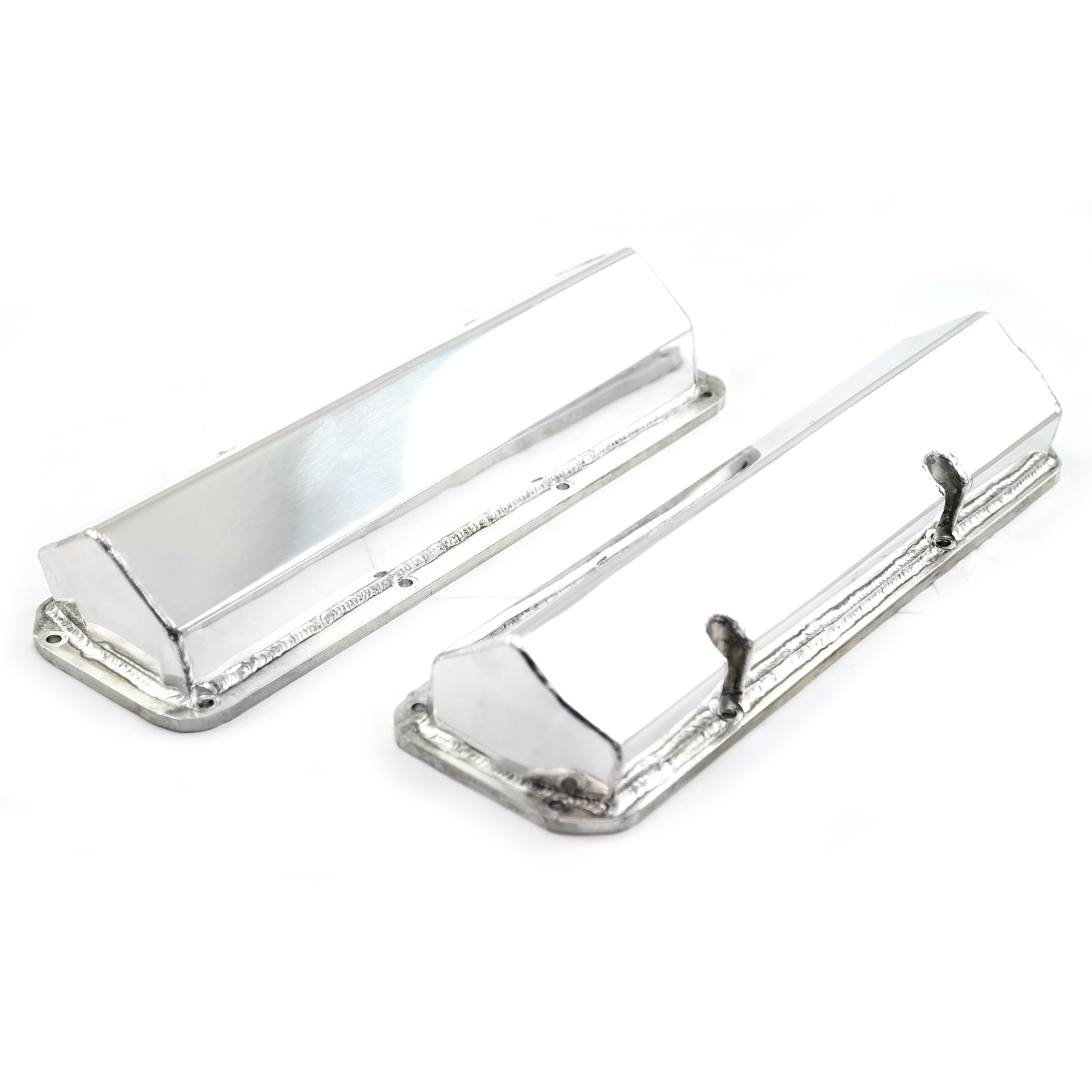 Speedmaster® PCE314.1134.02 Ford 351C Cleveland Polished Fabricated Valve Covers Tall w/o Hole