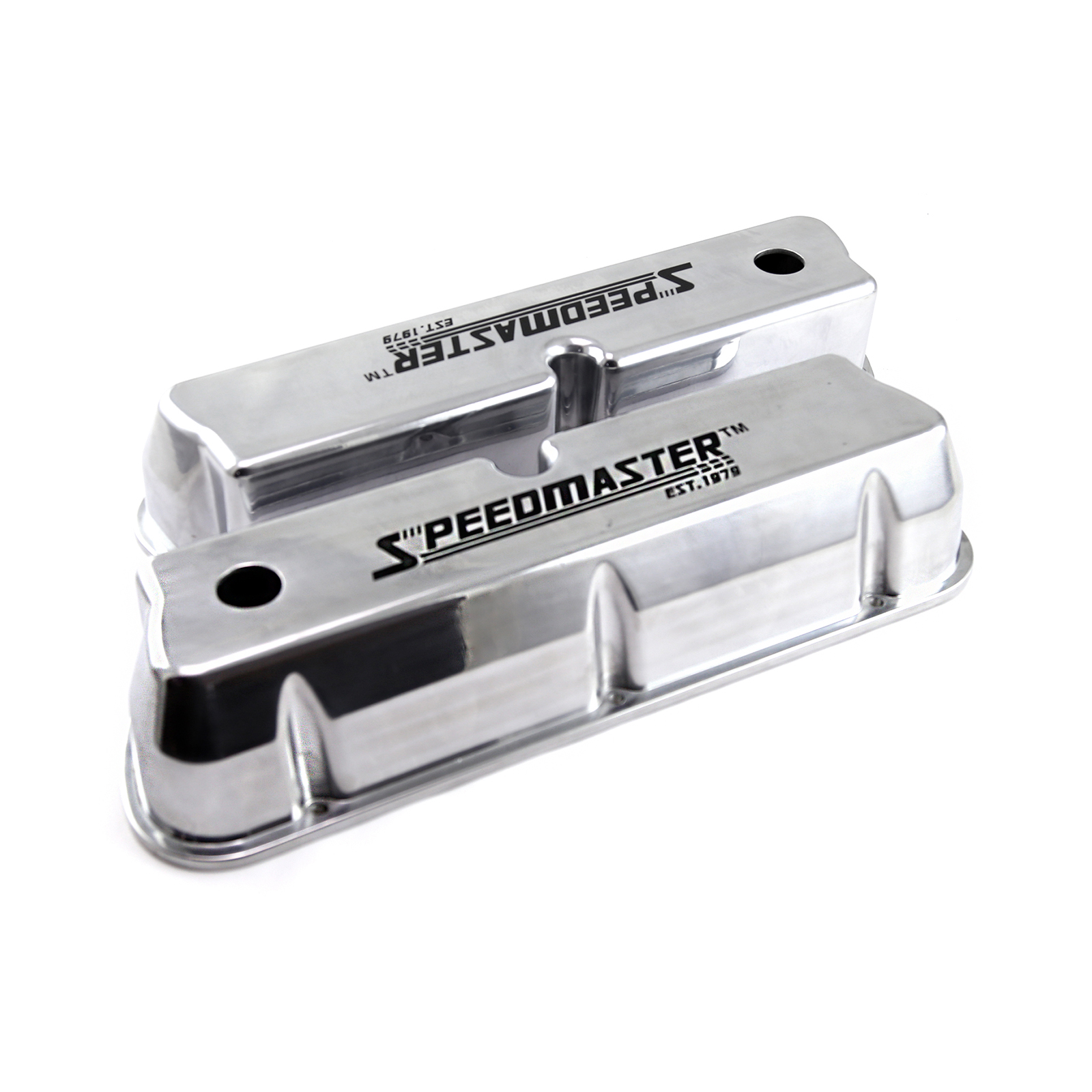 Speedmaster® PCE314.1083.15 Ford SB 289 302 351w Polished Aluminum Black Letter Valve Covers