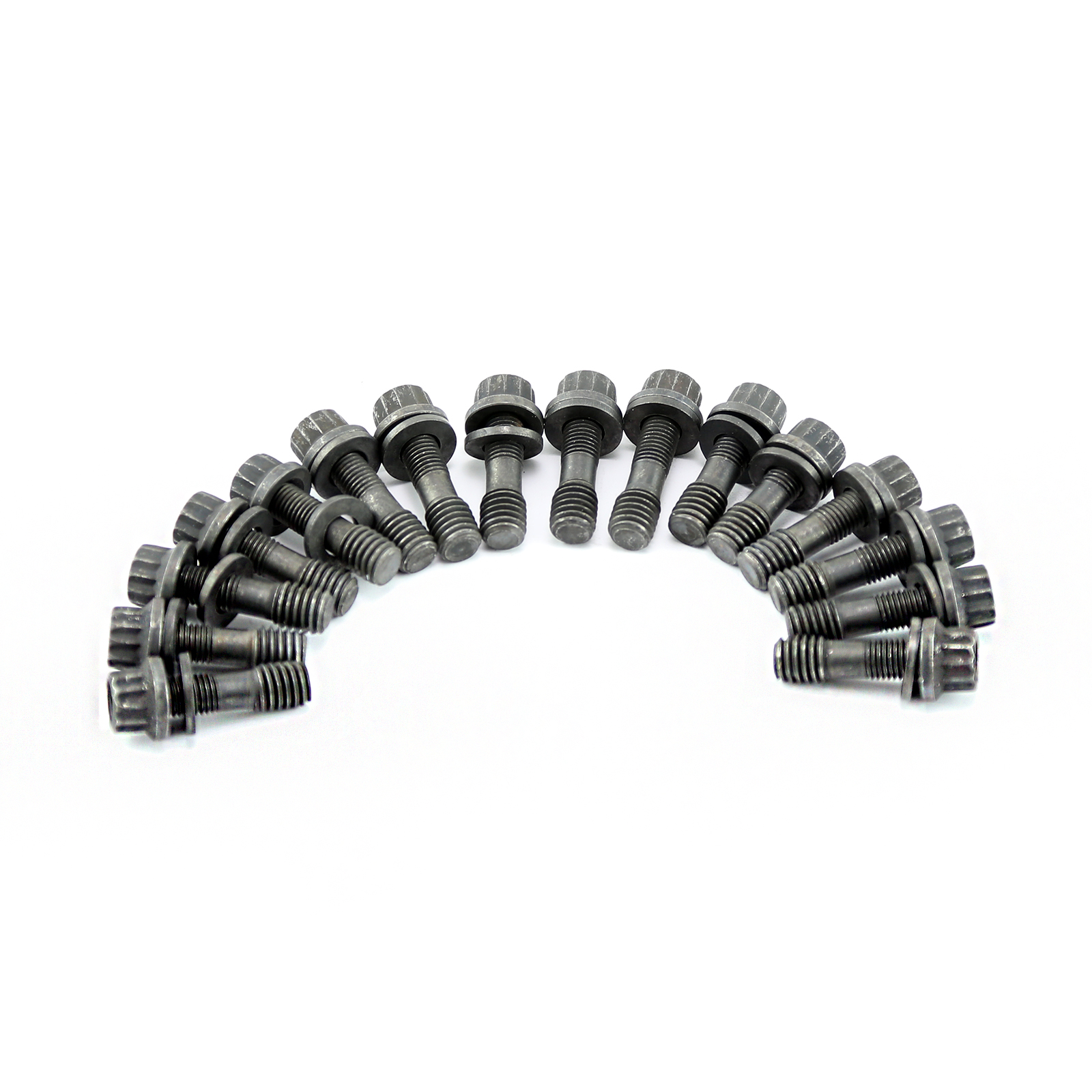 Mr Gasket SBC Header Bolts – Grade 8, 3/4" Allen Head, Black Oxide, Set Of 12