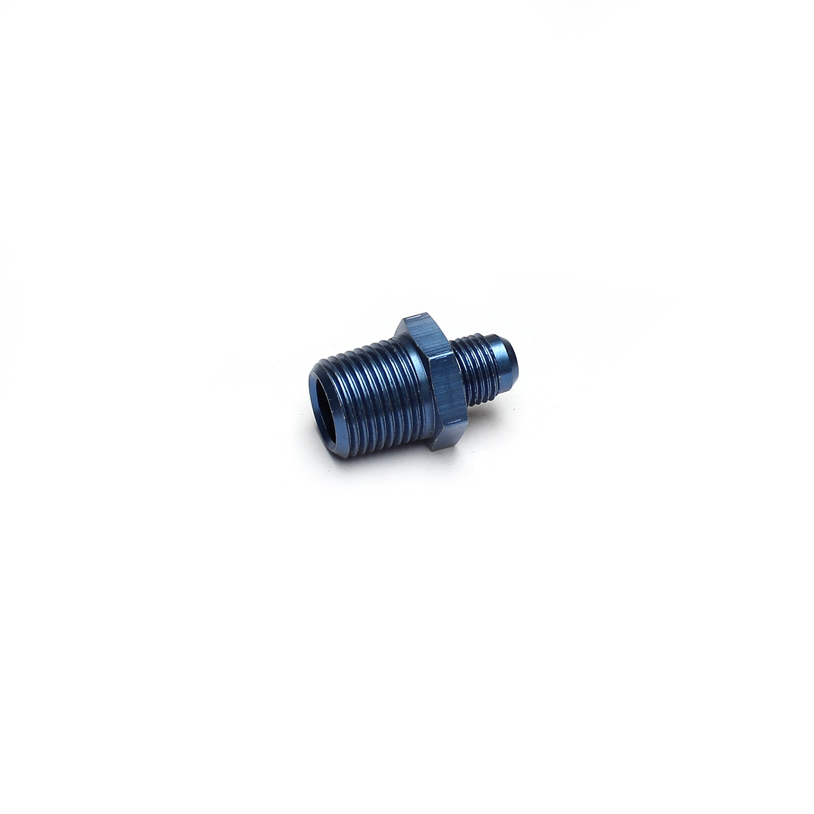 Speedmaster® PCE324.1006 Straight 1/2" NPT to -6 AN Male Flare Aluminum Adapter Fitting