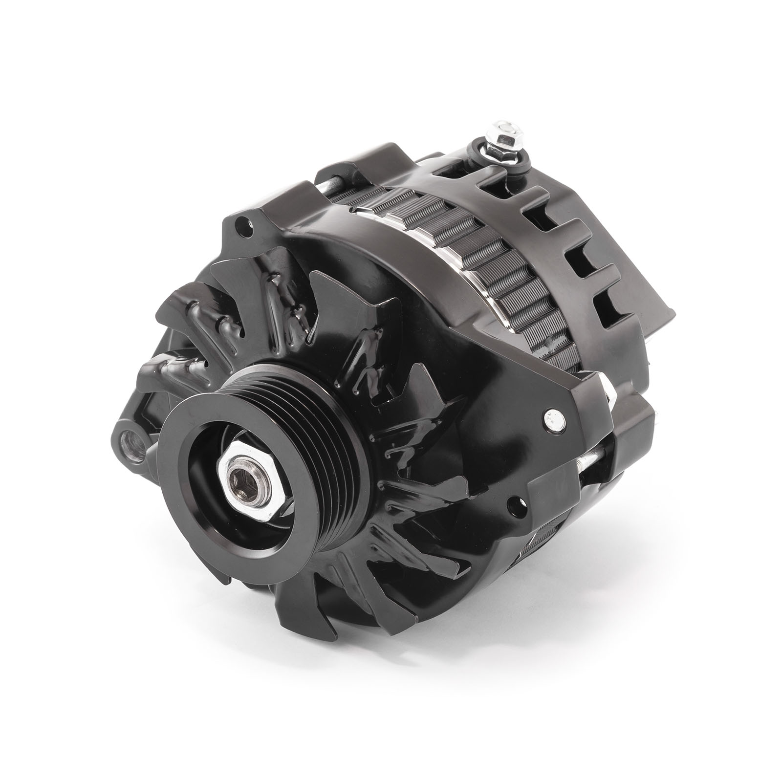 Universal Serpentine 130 Amp High Output Black Alternator