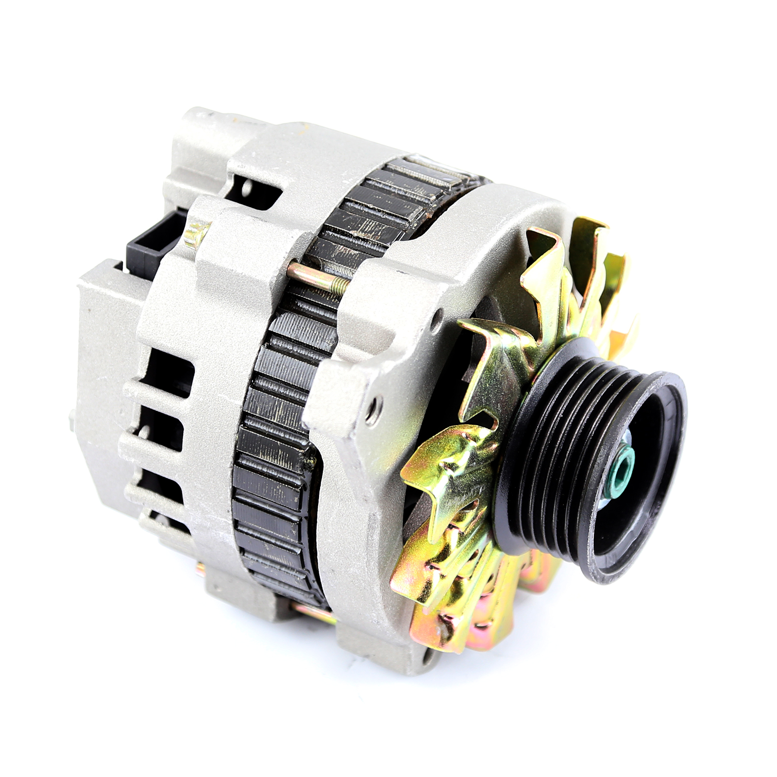 Universal GM 7935 CS130 Serpentine 80 Amp Recon Alternator [Satin]