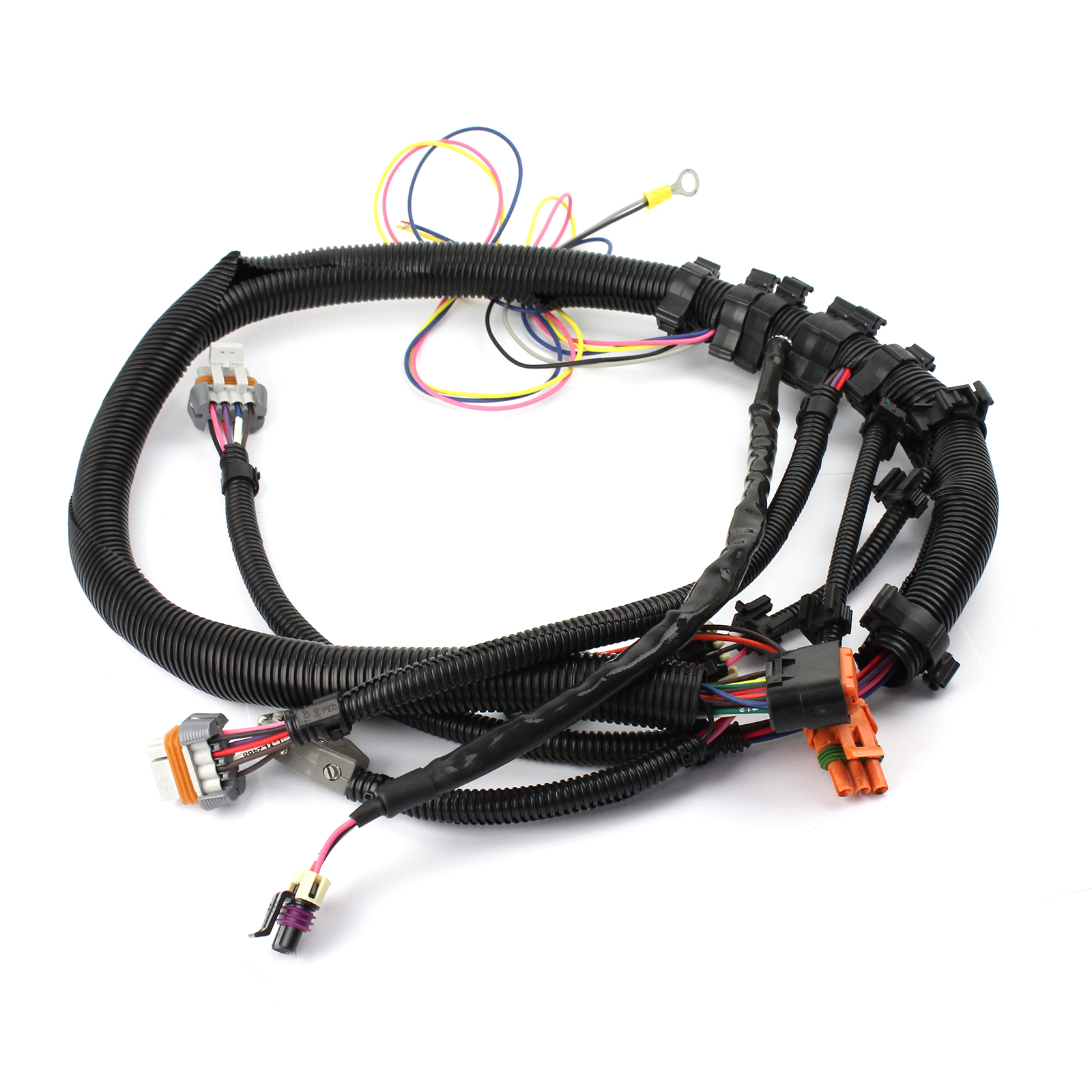 Gm LS1 LS6 24-Tooth Black Crank Sensor Wiring Harness Intake Manifold Mount