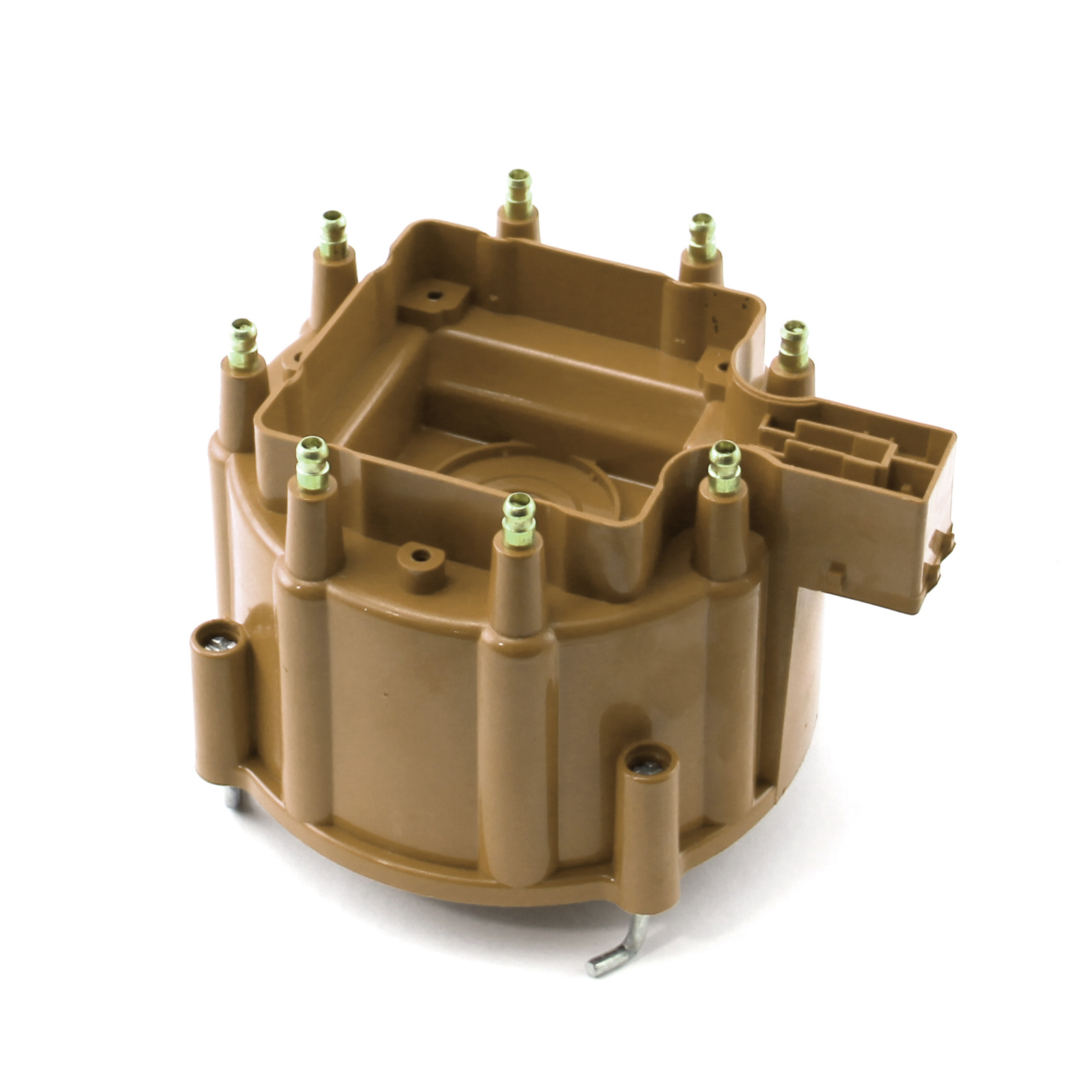 HEI Replacement Distributor Cap Brass Terminals - Brown
