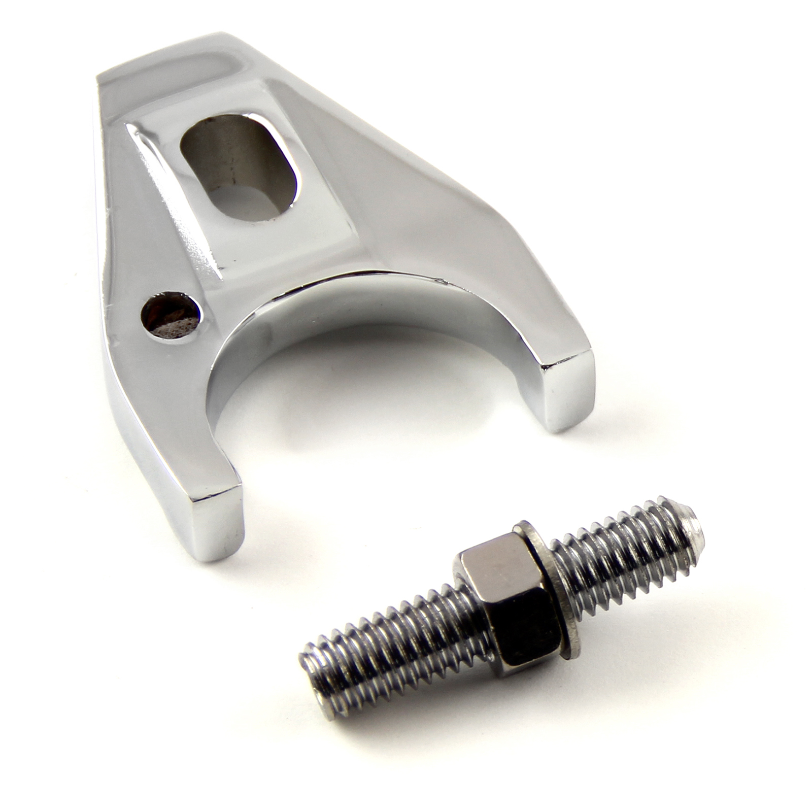 Speedmaster® PCE373.1008.04 Chevy SBC 350 BBC 454 Chrome Aluminum Distributor Hold Down Clamp