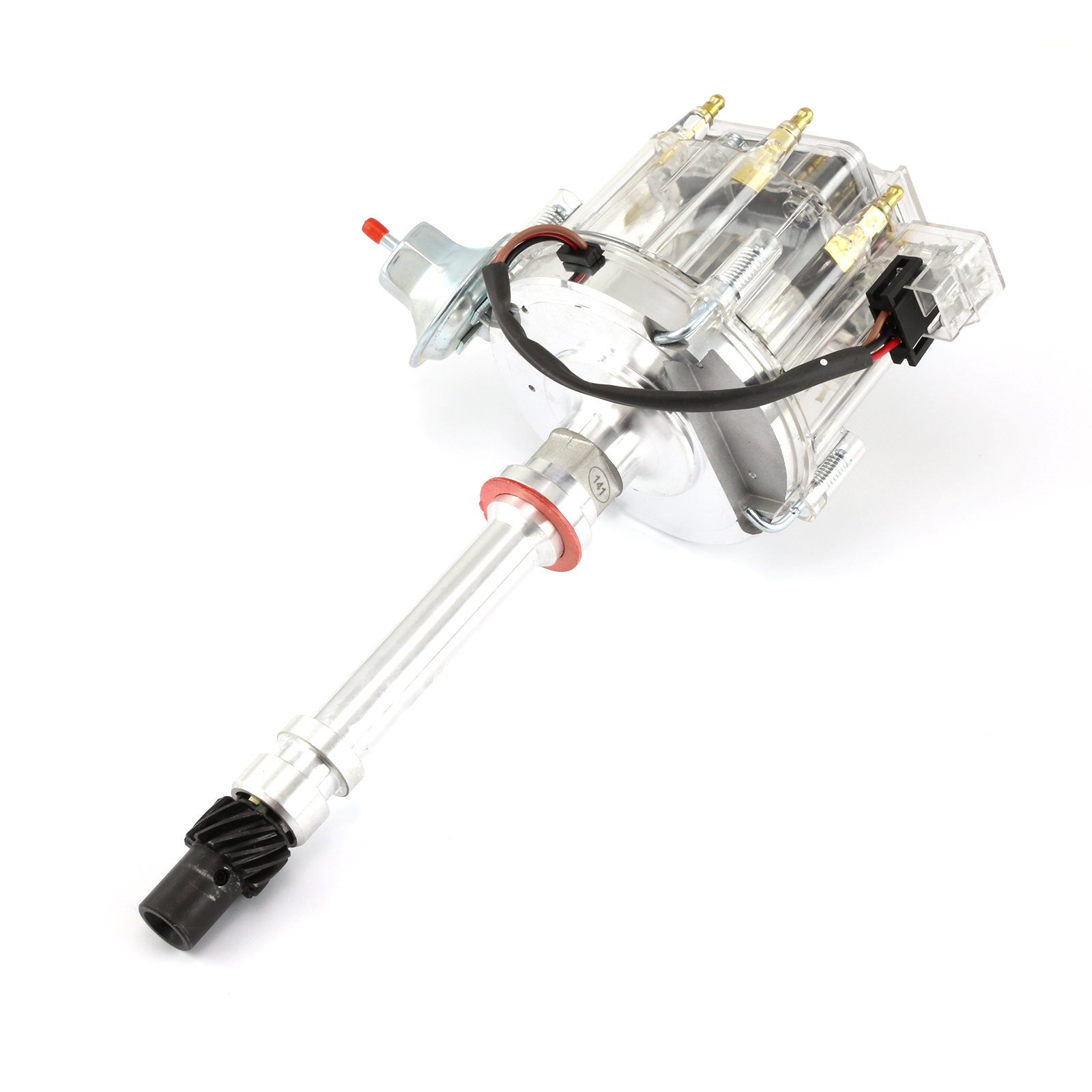 Speedmaster® PCE376.1032.12 Chevy SBC 350 BBC 454 6000 Series 65K Coil HEI Distributor [Clear]