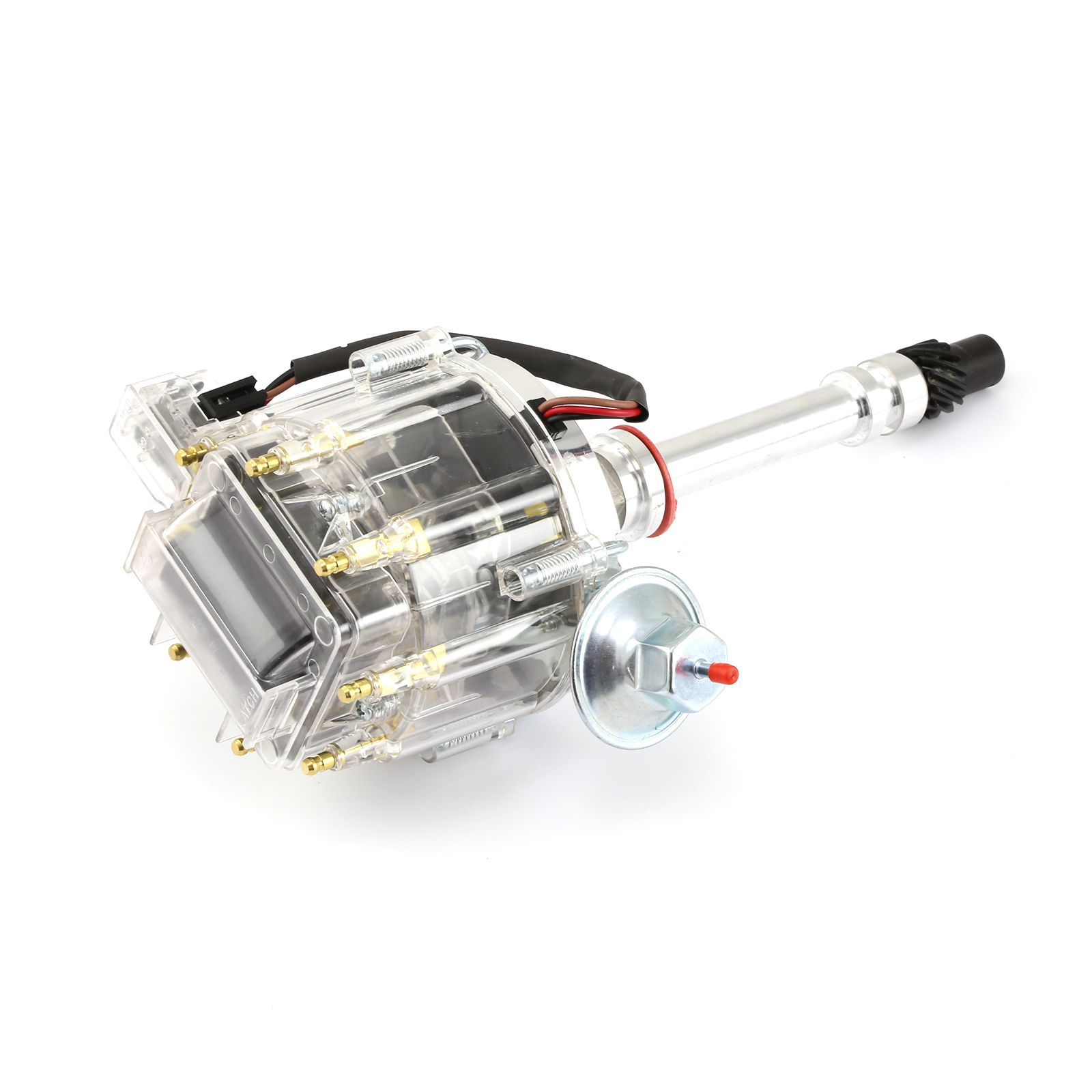 Speedmaster® PCE376.1032.12 Chevy SBC 350 BBC 454 6000 Series 65K Coil HEI Distributor [Clear]