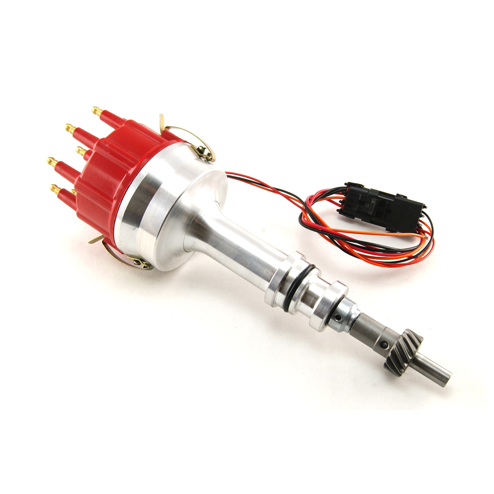 Speedmaster® PCE376.1152 Ford 351W Windsor Billet All-Electronic Advance Distributor [Red]