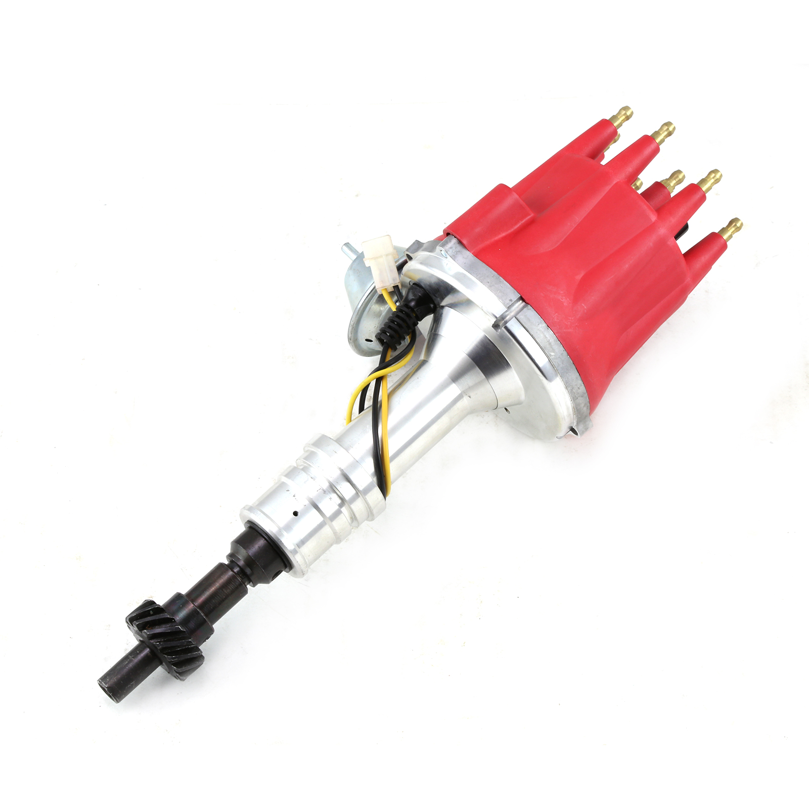 Speedmaster® PCE376.1225.04 Ford 351W Windsor 8020 Series Pro Billet Ready to Run Distributor Vacuum [Red]