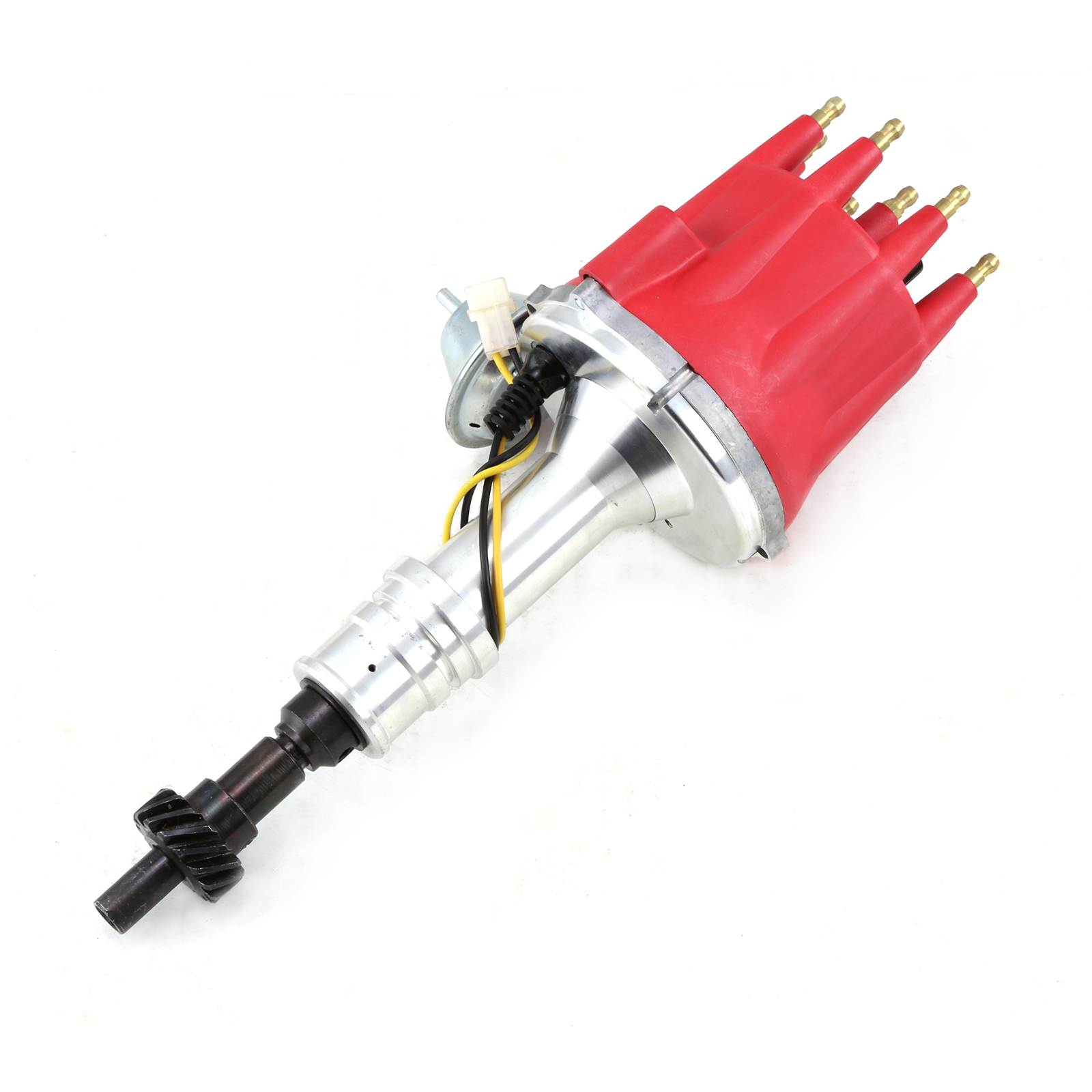 Ford 351C Cleveland Early 460 8000 Series Pro Billet Distributor Vacuum [Red Screw-on]