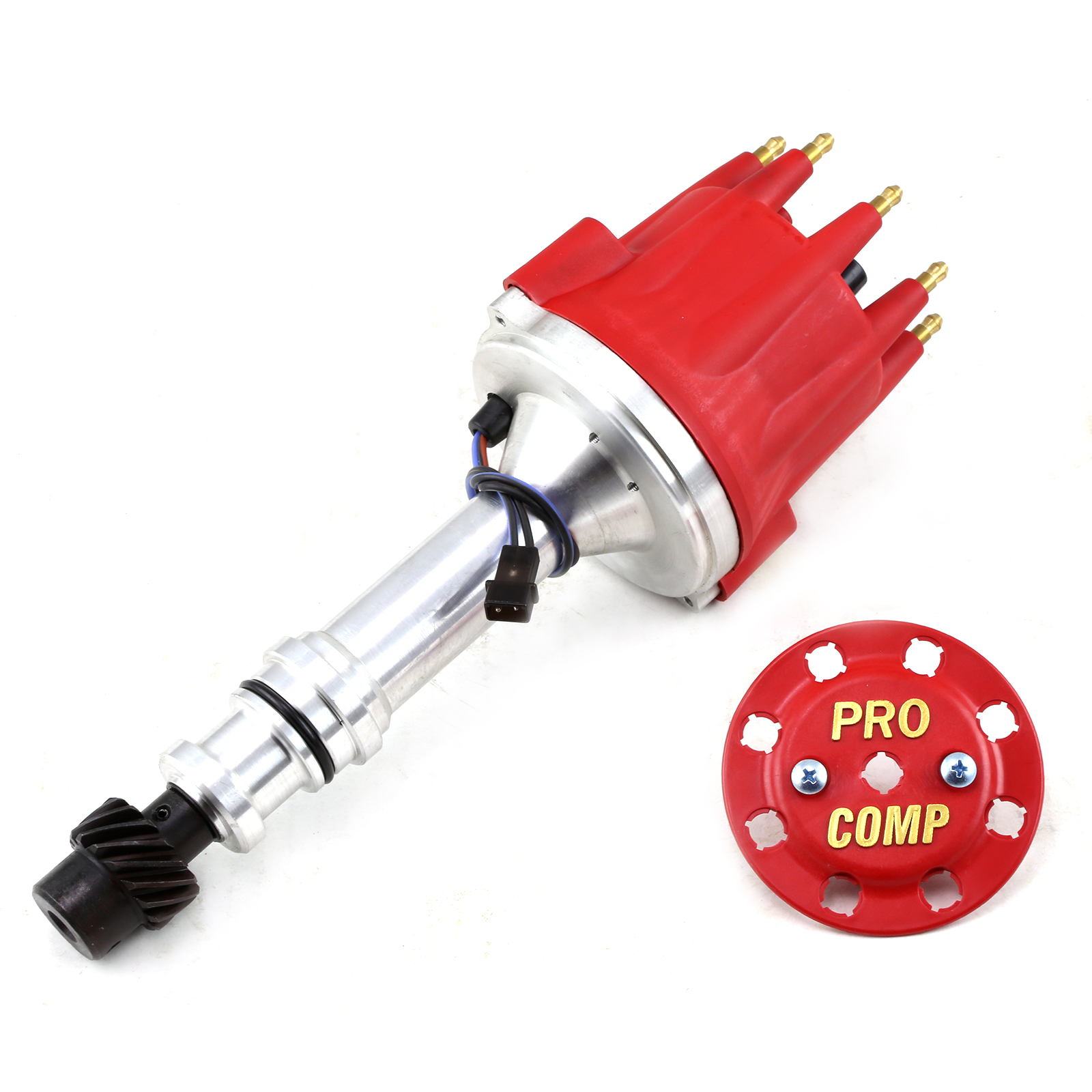 Speedmaster® PCE376.1117.02 Oldsmobile 400 425 455 8000 Series Pro Billet Distributor [Red Screw-on]