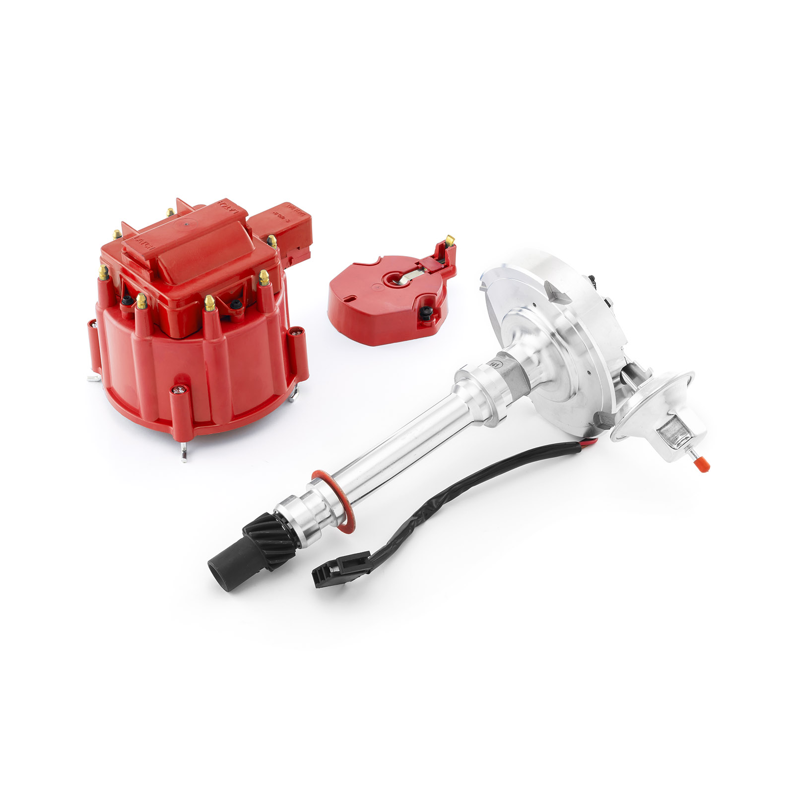 Speedmaster® PCE376.1032.11 Chevy SBC 350 BBC 454 6000 Series 65K Coil HEI Distributor [Red Cap]